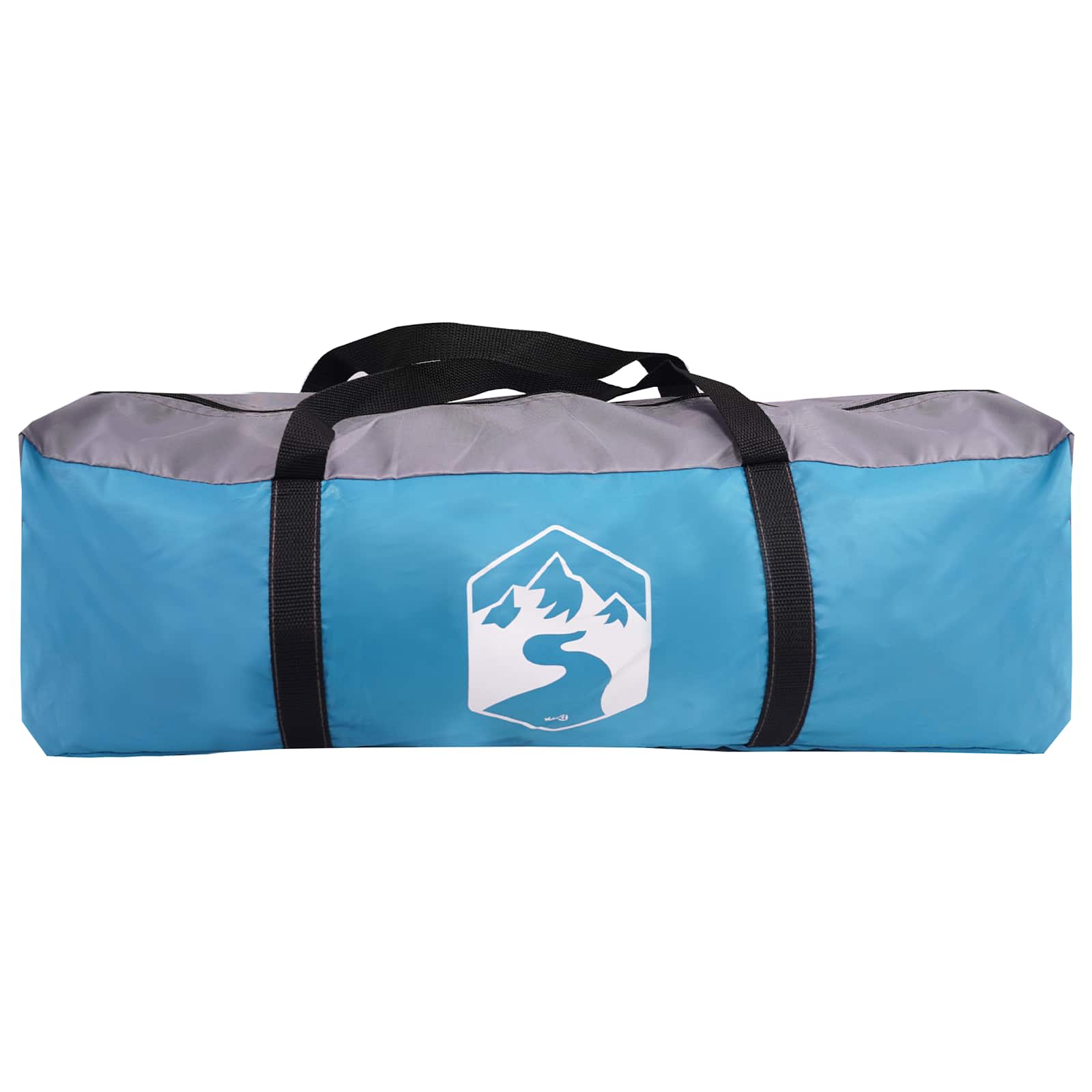 Tipi Zelt mit Dach Blau 6-Personen Polyester und Stahl