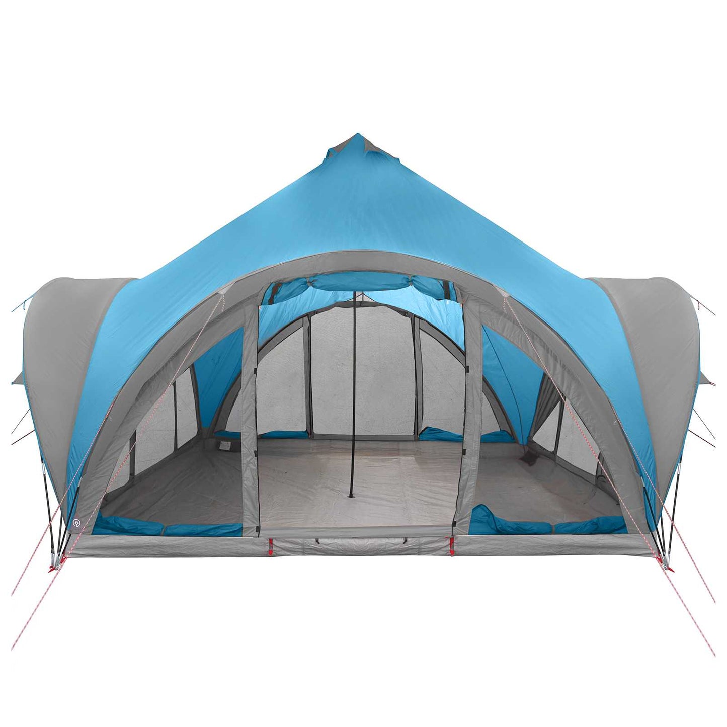 Tipi Zelt mit Dach Blau 6-Personen Polyester und Stahl