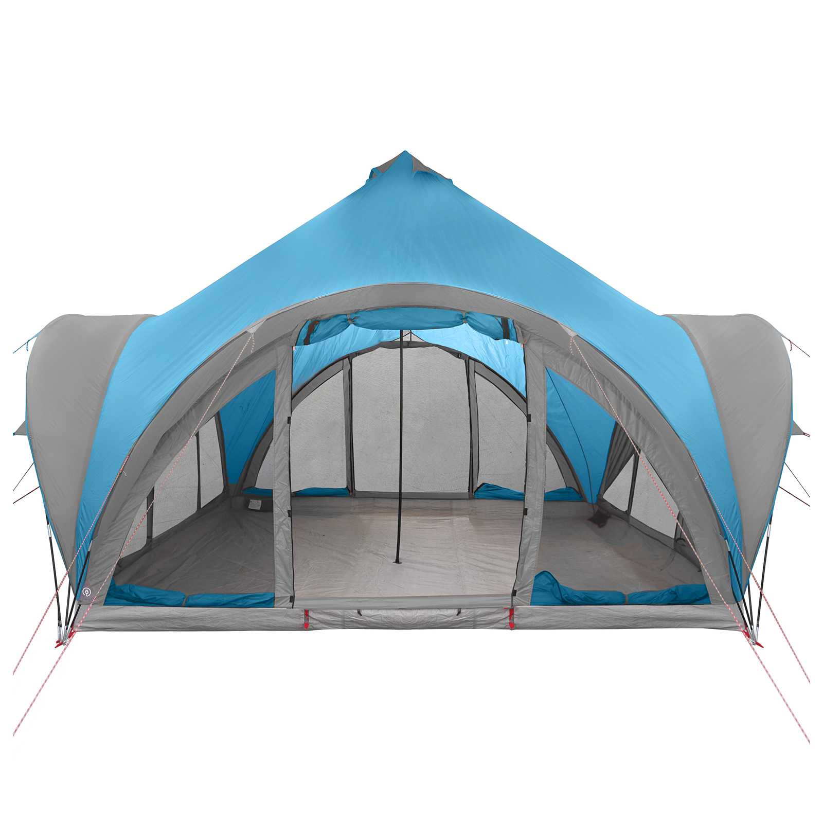Tipi Zelt mit Dach Blau 6-Personen Polyester und Stahl