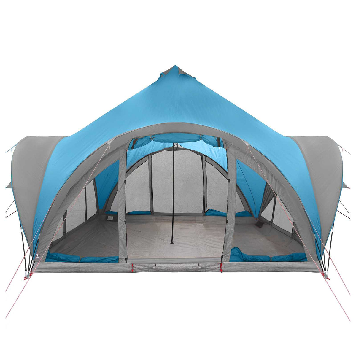 Tipi Zelt 6.0 Personen Blau Polyester und Stahl