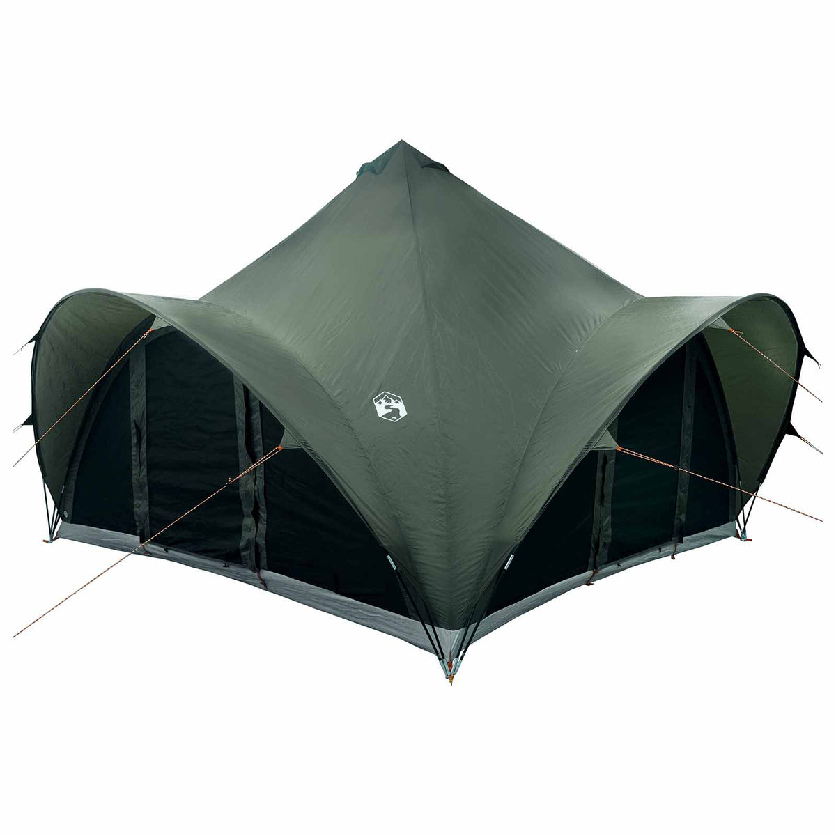 Tipi Zelt 6.0 Personen Armeegrün Polyester und Stahl