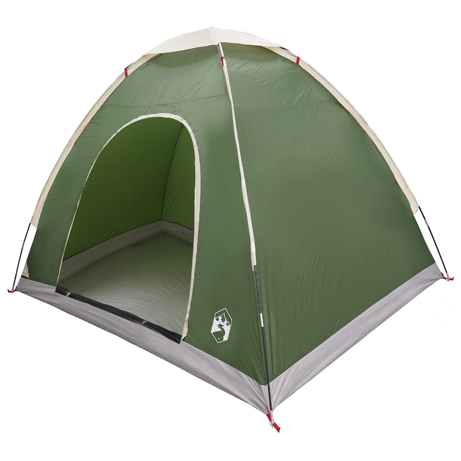 Campingzelt 2 Personen Grün 185T Polyester mit PU-Beschichtung