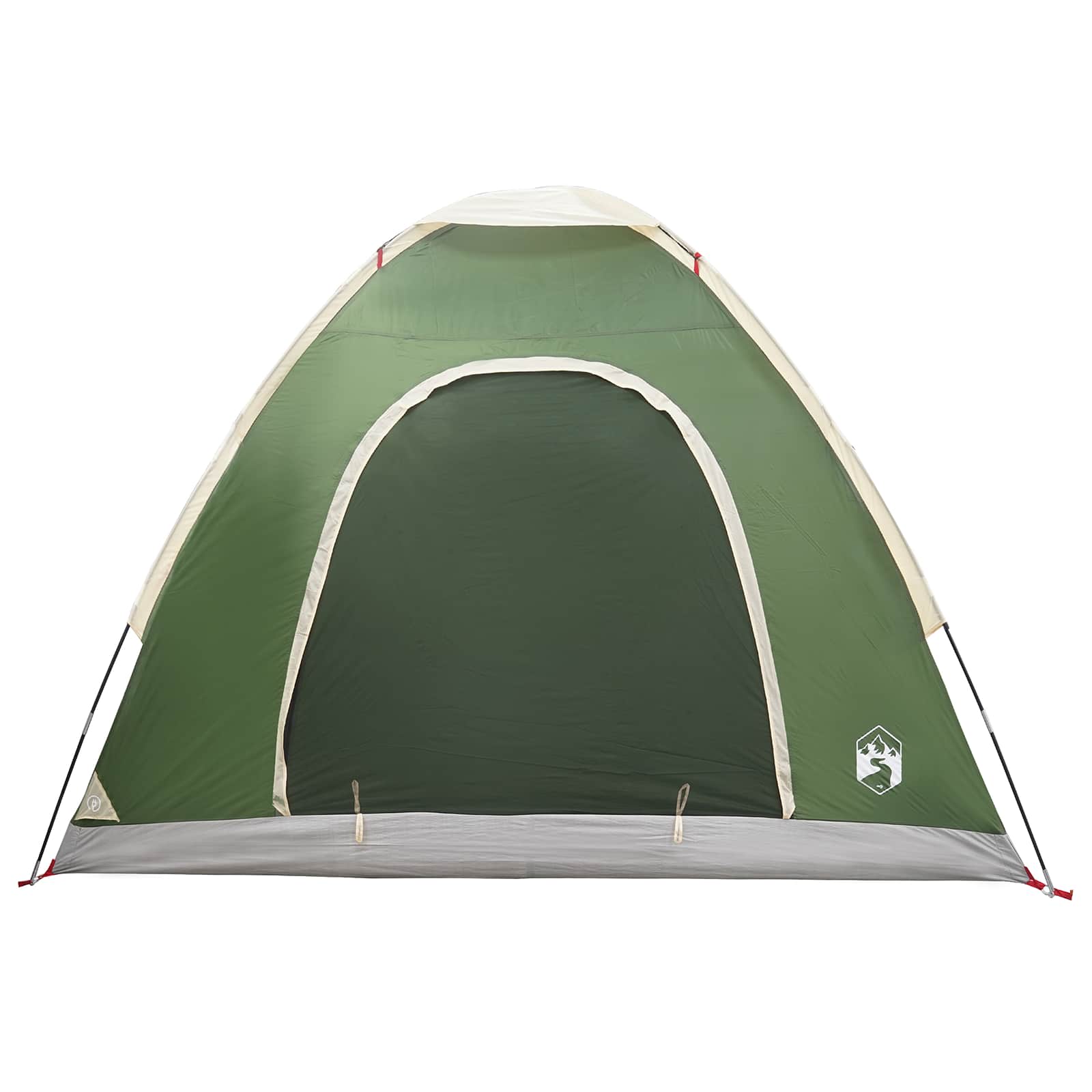 Campingzelt 2 Personen Grün 185T Polyester mit PU-Beschichtung