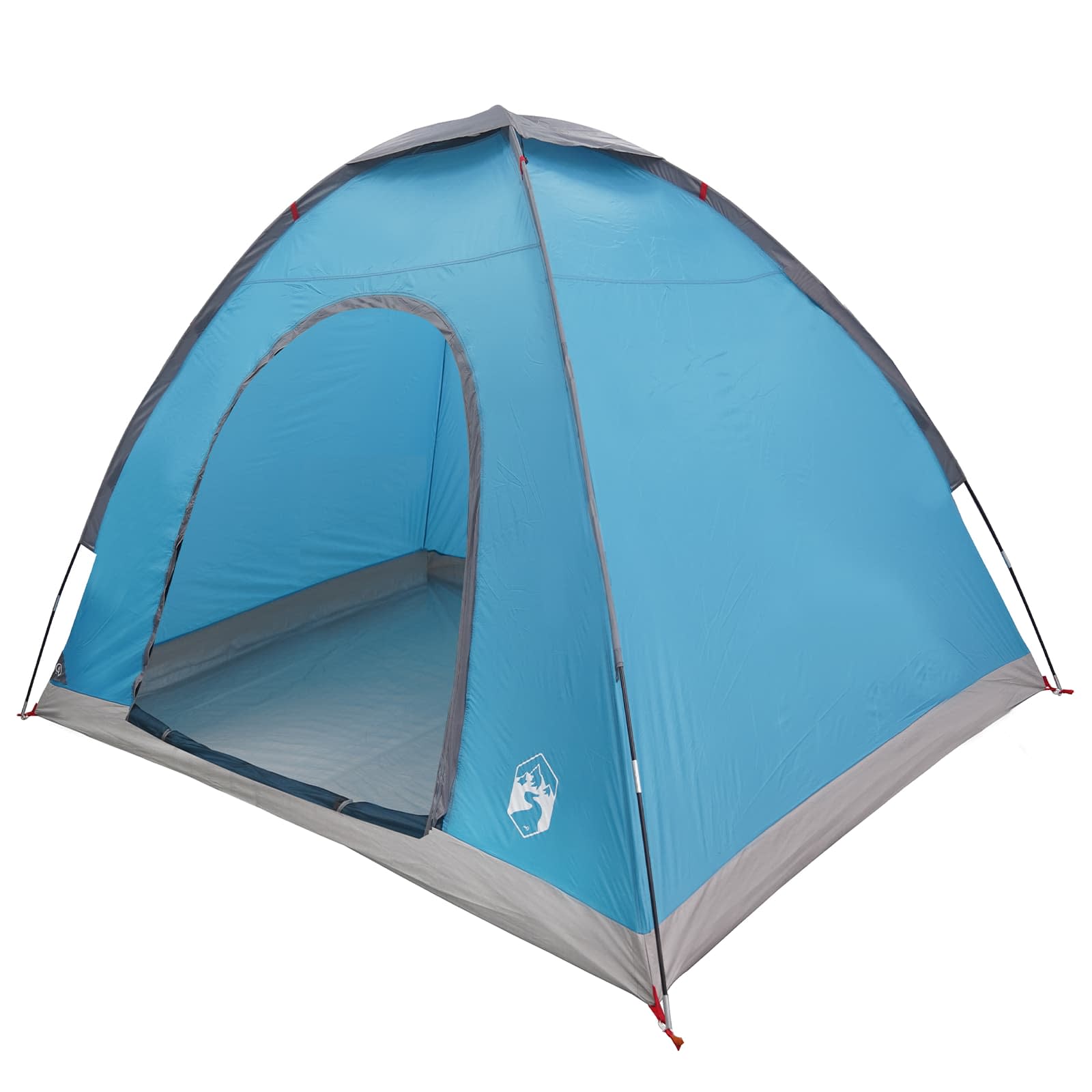 Campingzelt 2 Personen Blau 185T Polyester mit PU-Beschichtung