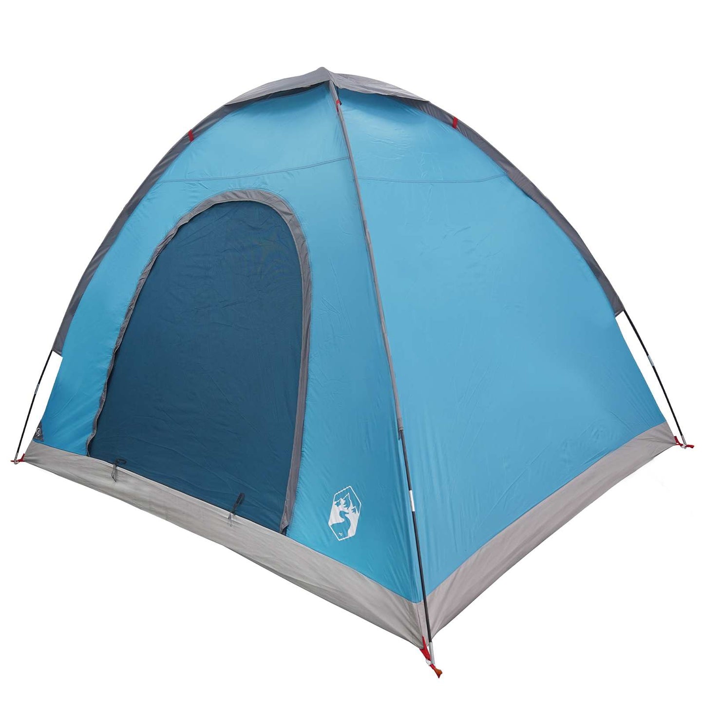 Campingzelt 2 Personen Blau 185T Polyester mit PU-Beschichtung