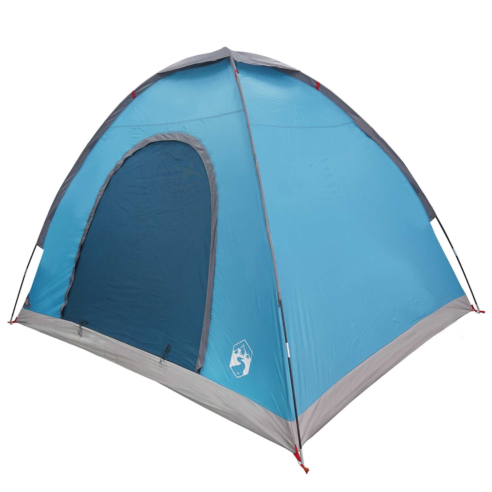 Campingzelt 2 Personen Blau 185T Polyester mit PU-Beschichtung