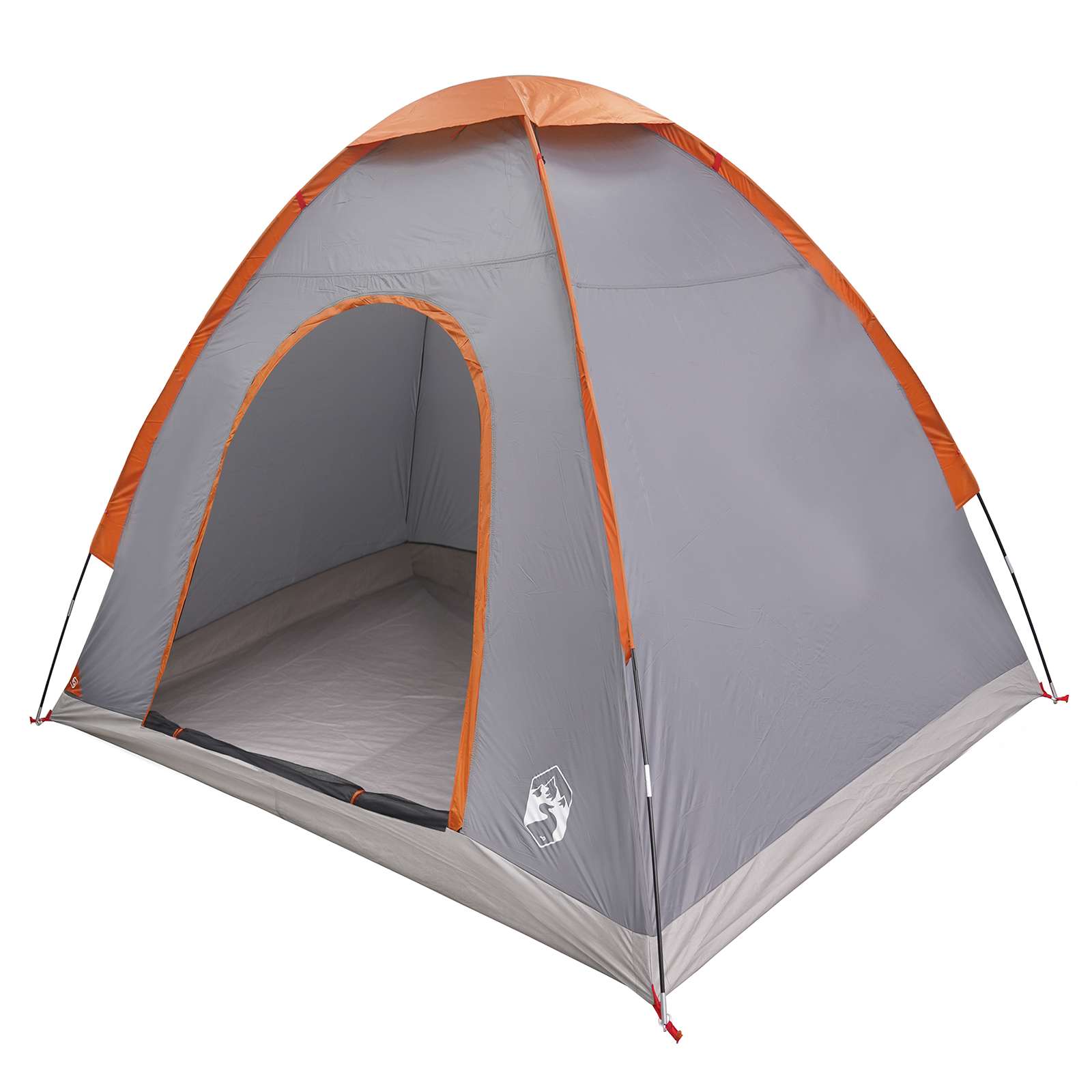 Campingzelt 2 Personen Grau und Orange