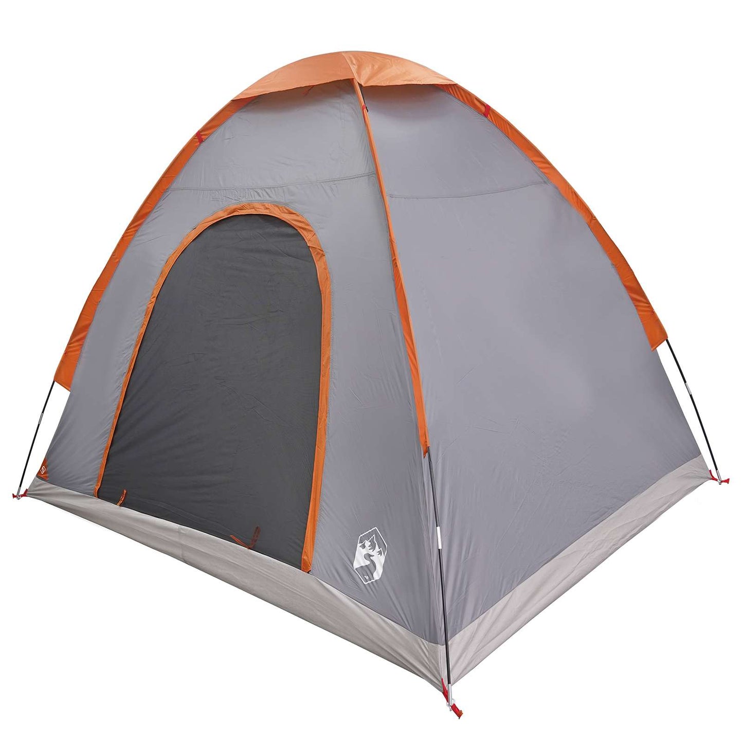 Campingzelt 2 Personen Grau und Orange
