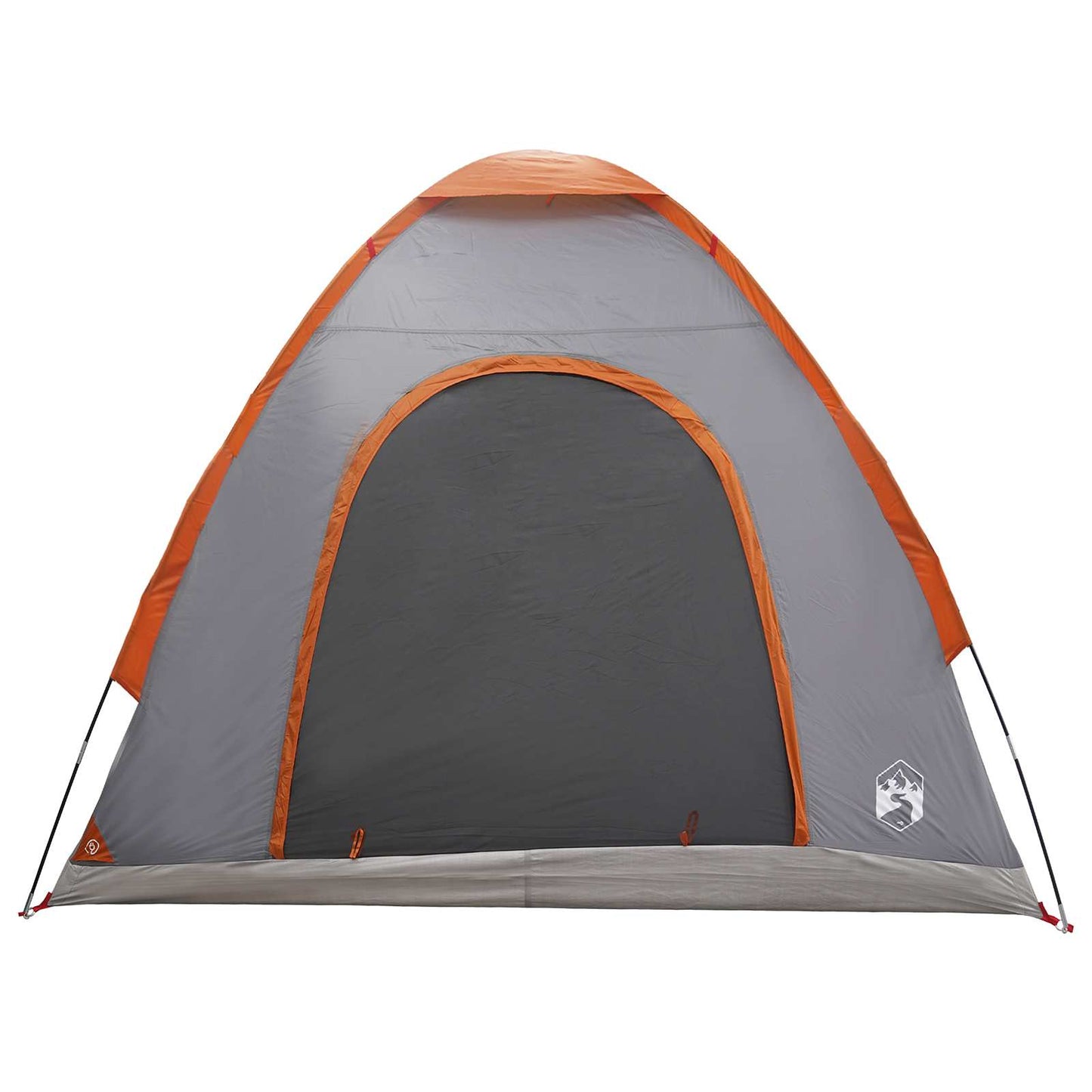 Campingzelt 2 Personen Grau und Orange