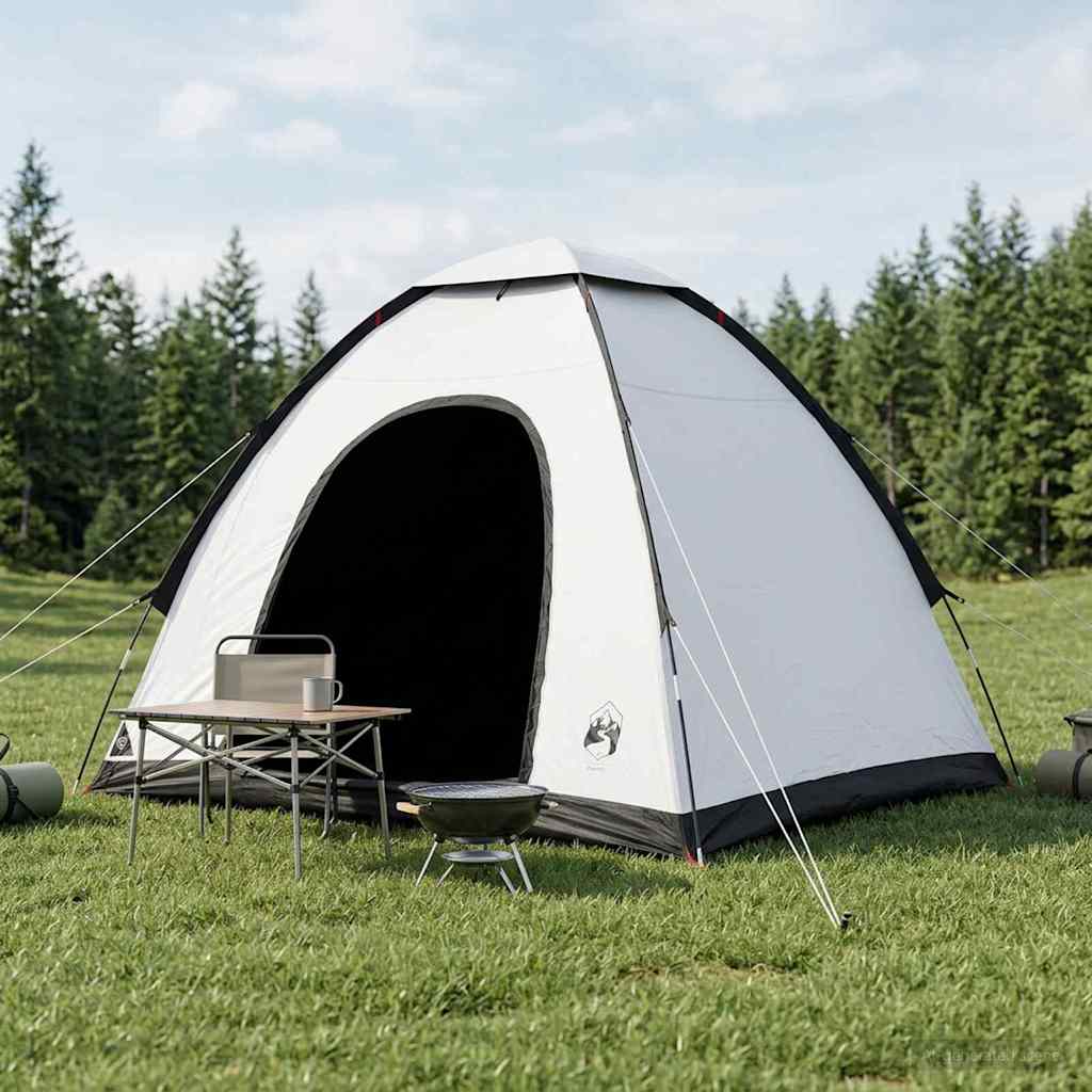 Campingzelt 2 Personen Weiß Blackout