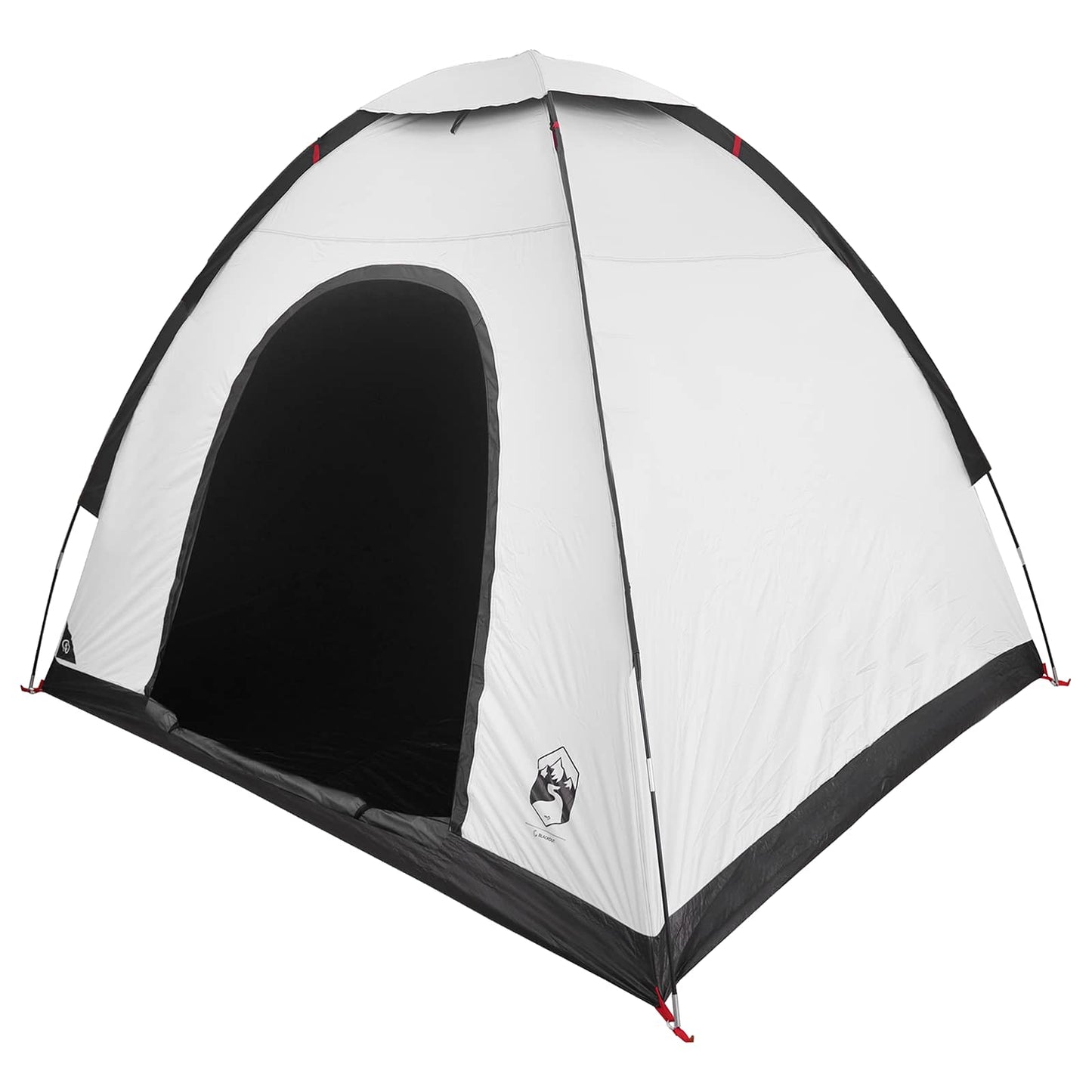 Campingzelt 2 Personen Weiß Blackout