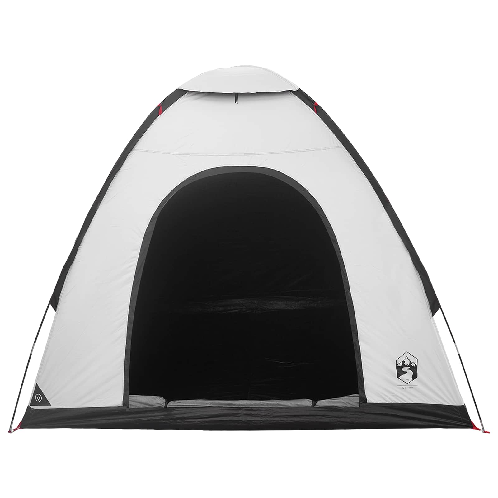 Campingzelt 2 Personen Weiß Blackout