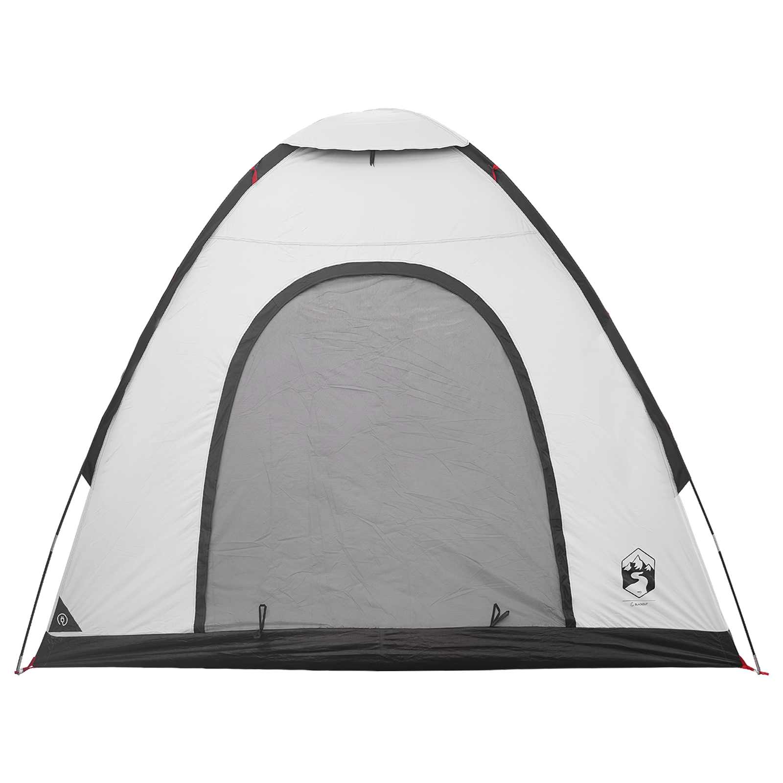 Campingzelt 2 Personen Weiß Blackout