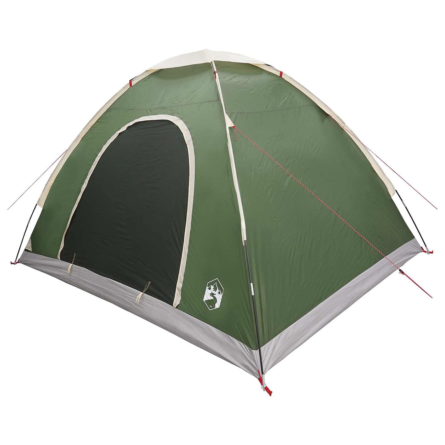 Campingzelt 4 Personen Grün 185T Polyester mit PU-Beschichtung