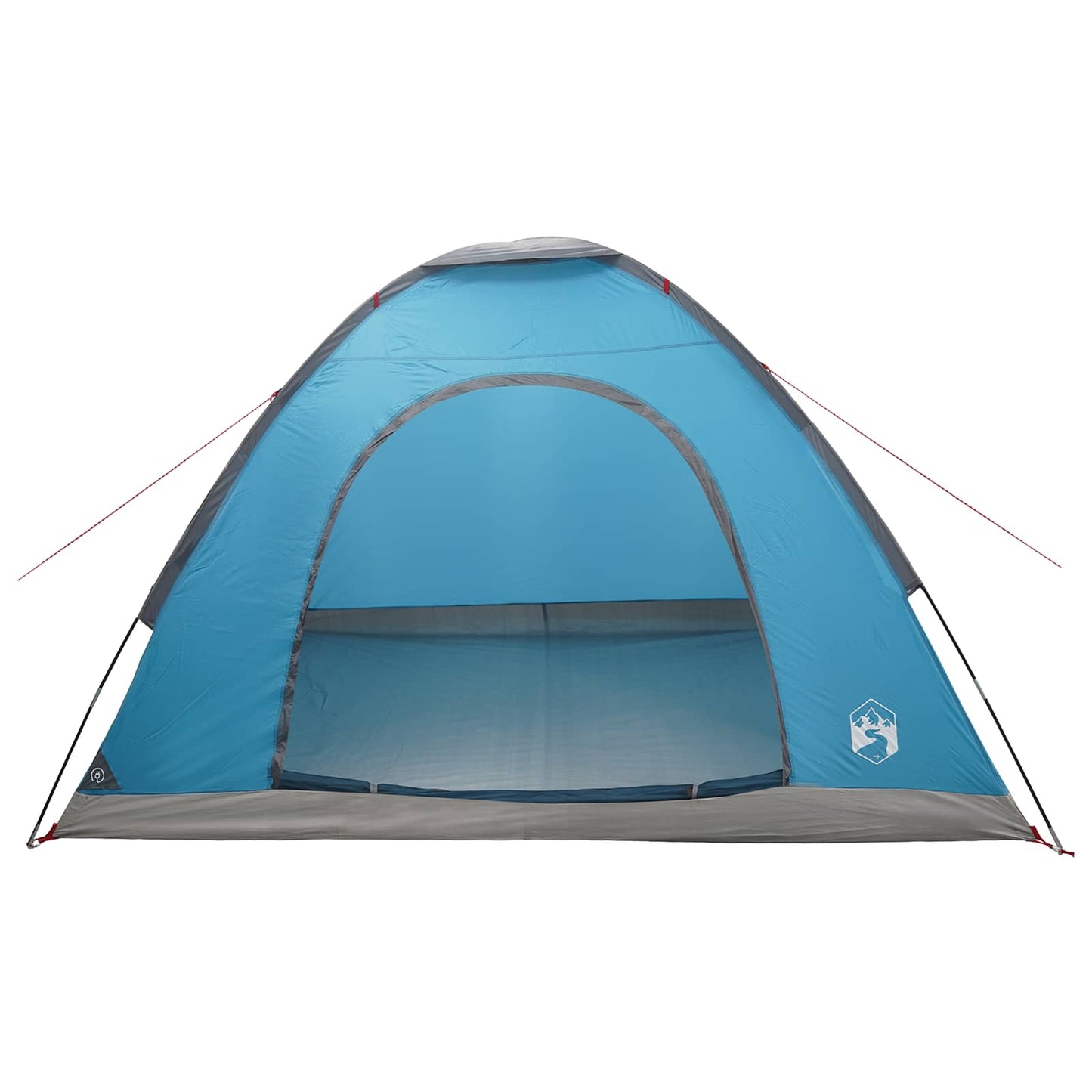 Campingzelt 4 Personen Blau 185T Polyester mit PU-Beschichtung
