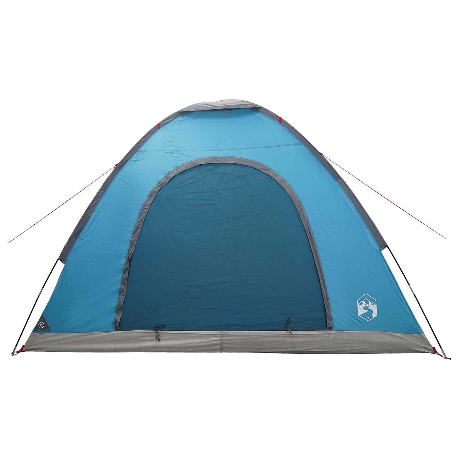 Campingzelt 4 Personen Blau 185T Polyester mit PU-Beschichtung