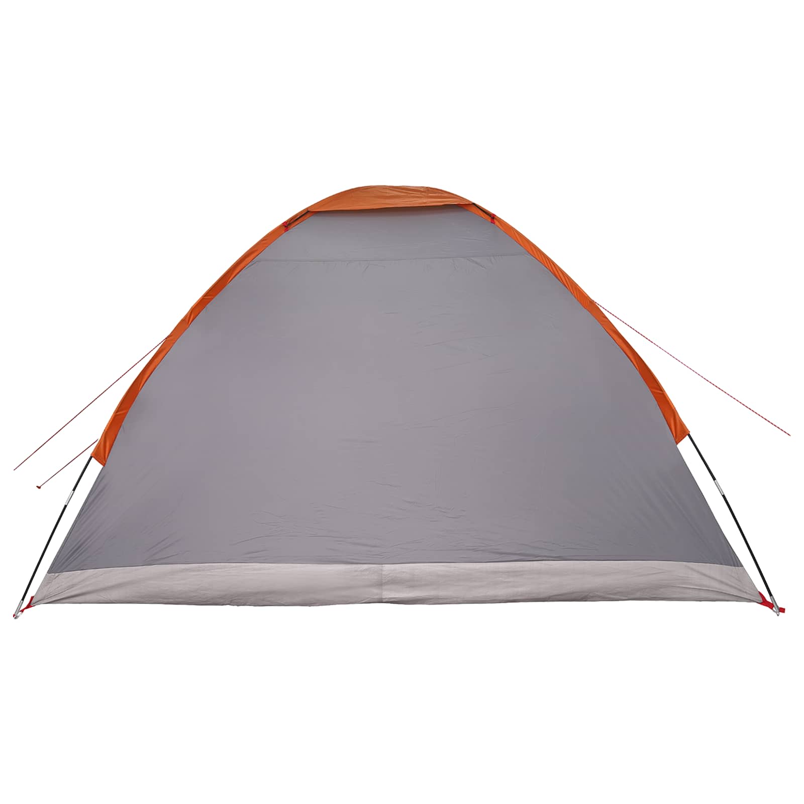 Campingzelt 4 Personen Grau und Orange