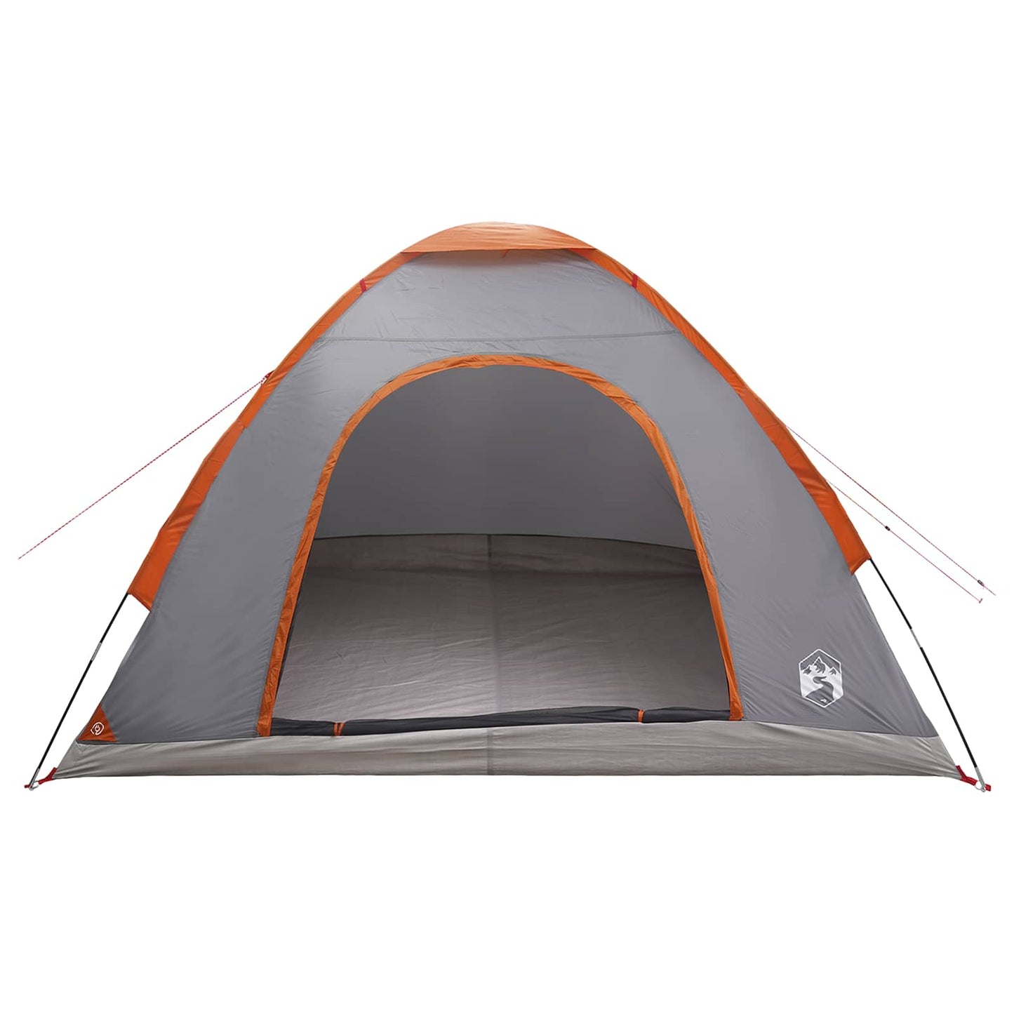 Campingzelt 4 Personen Grau und Orange
