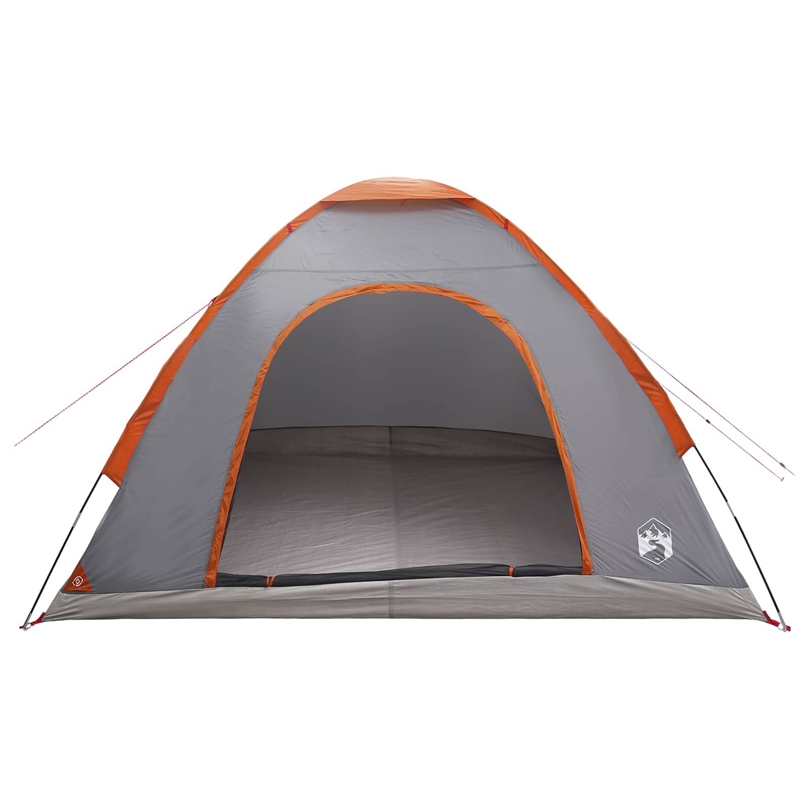 Campingzelt 4 Personen Grau und Orange
