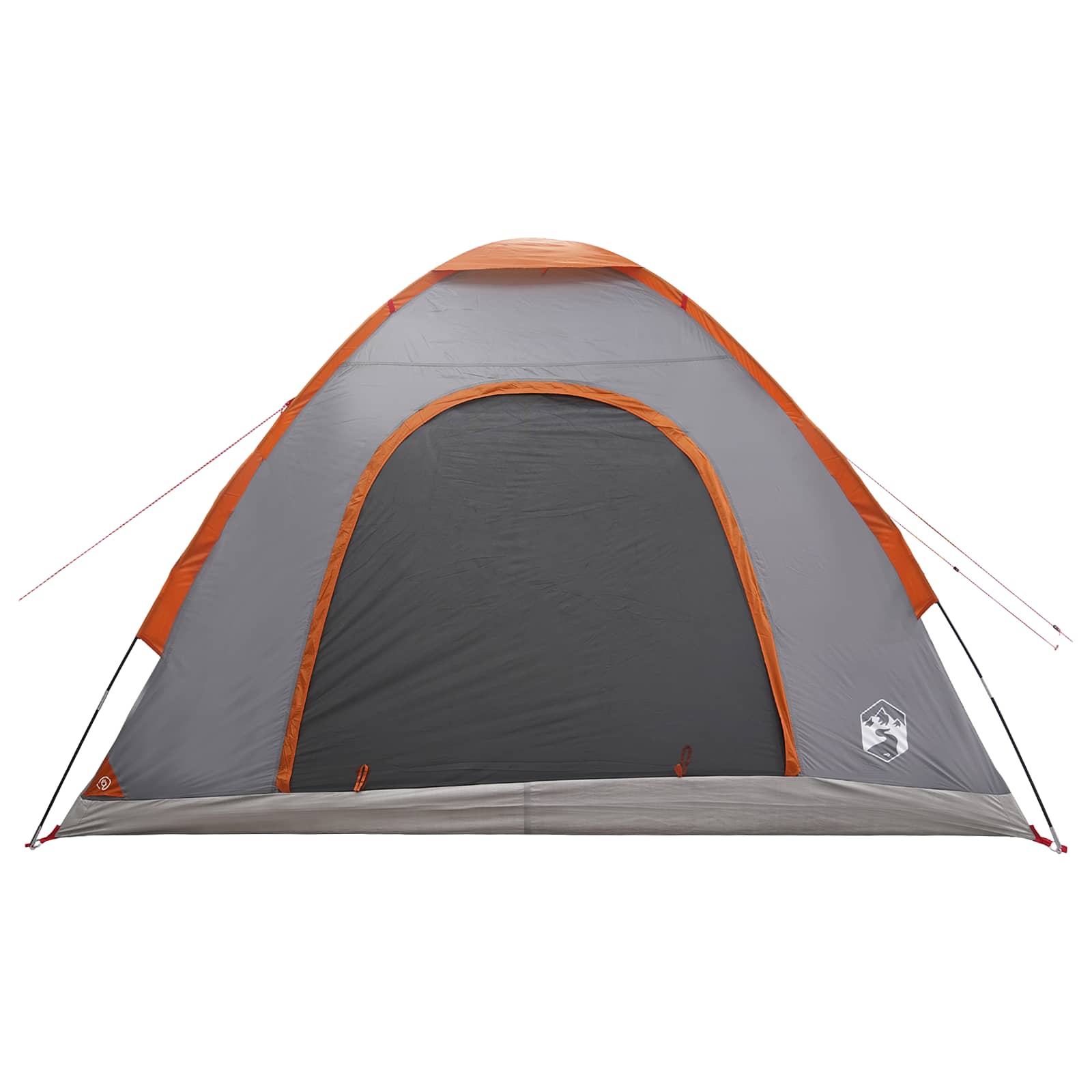 Campingzelt 4 Personen Grau und Orange
