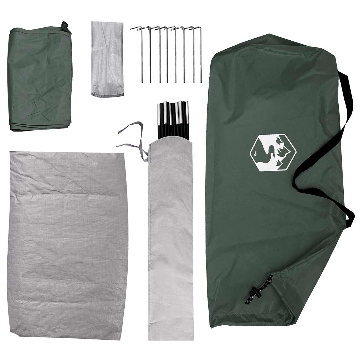 Campingzelt 4 Personen Olivegrün