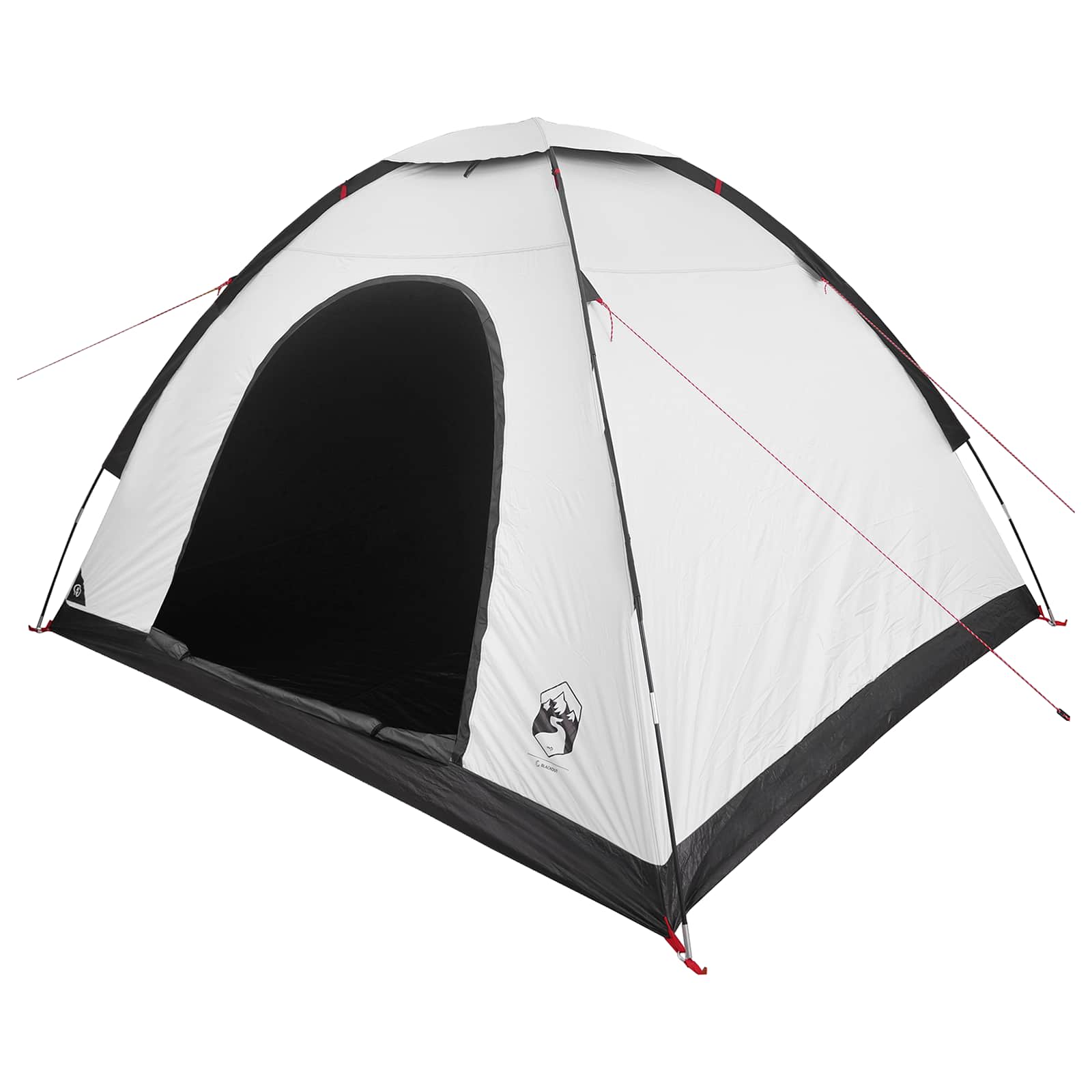 Campingzelt 4 Personen Weiß Blackout