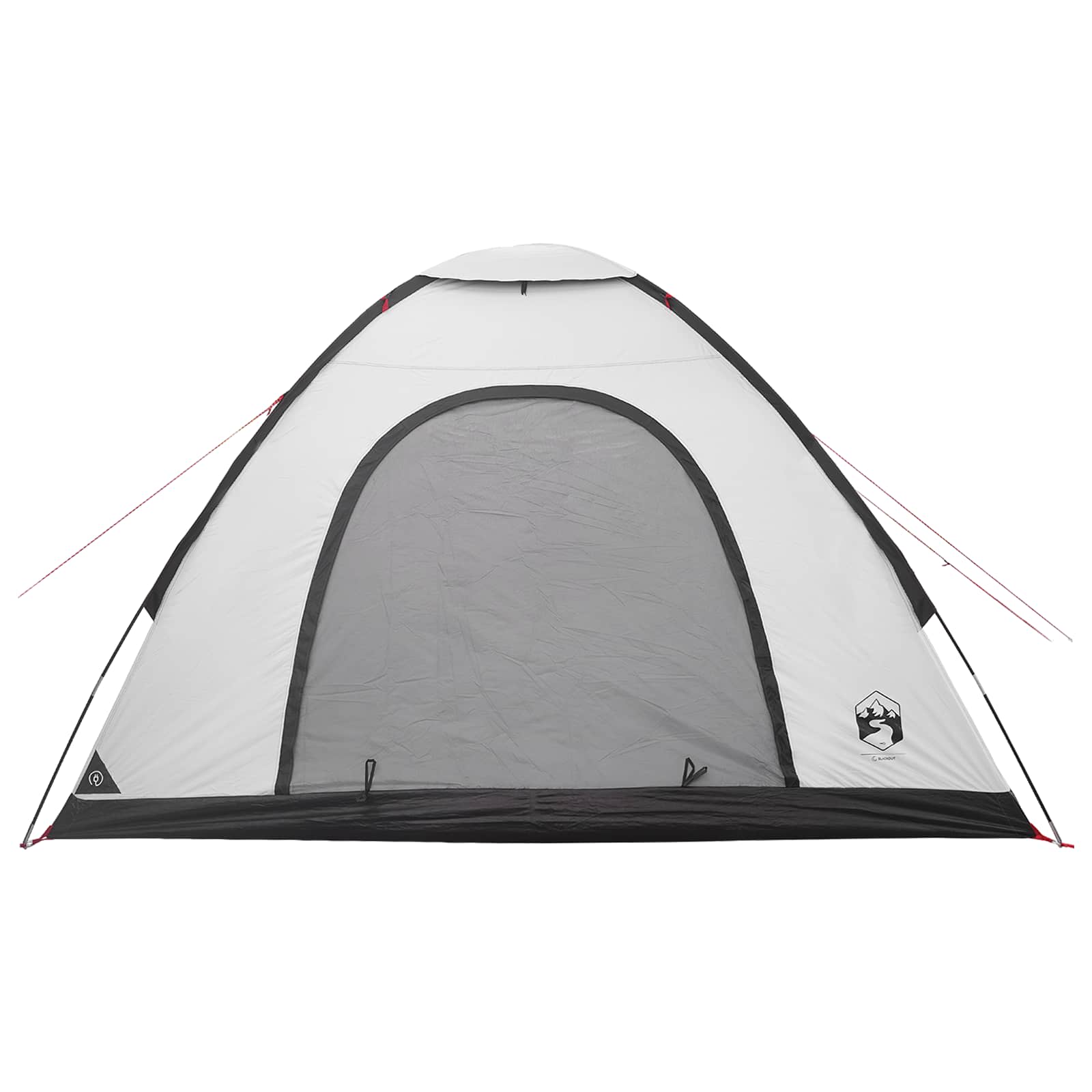Campingzelt 4 Personen Weiß Blackout