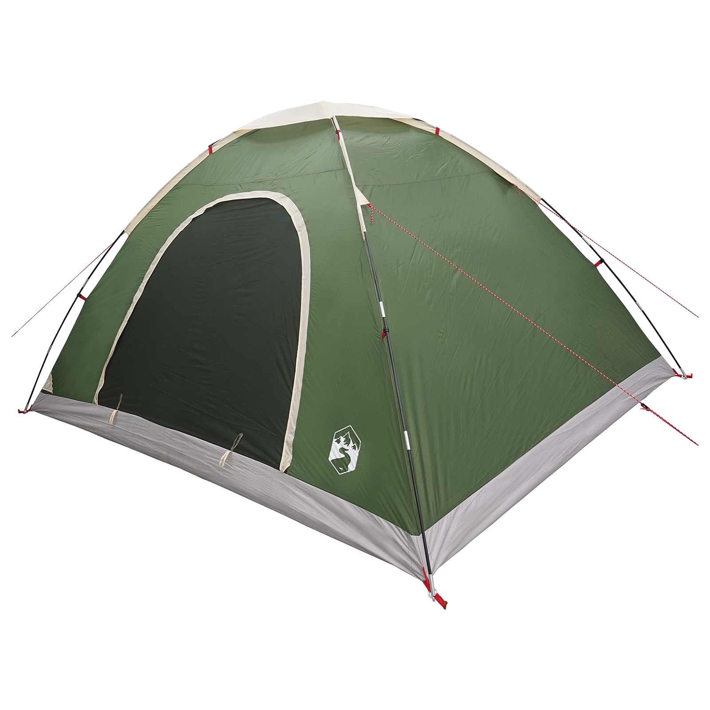 Campingzelt 6 Personen Grün 185T Polyester mit PU-Beschichtung