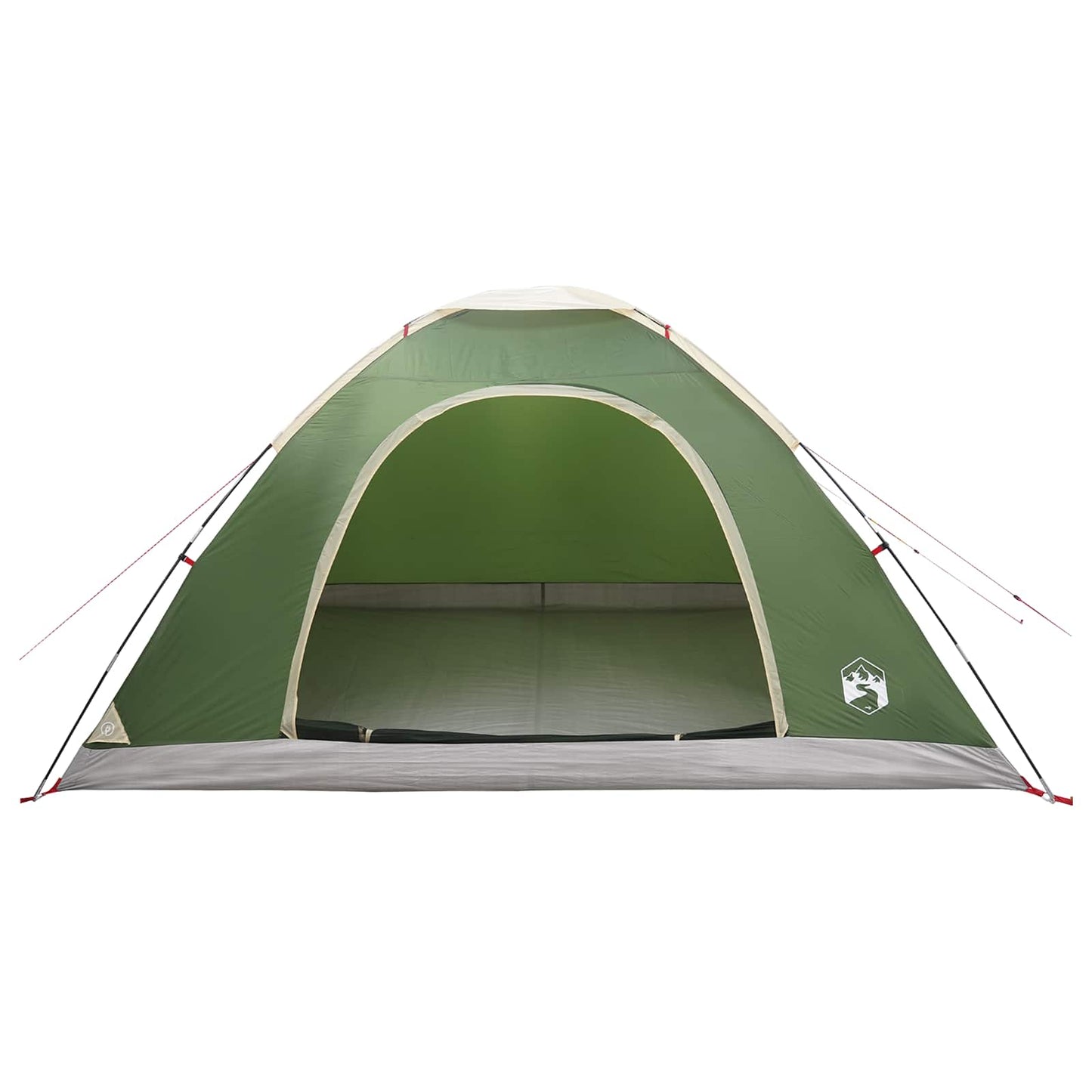 Campingzelt 6 Personen Grün 185T Polyester mit PU-Beschichtung