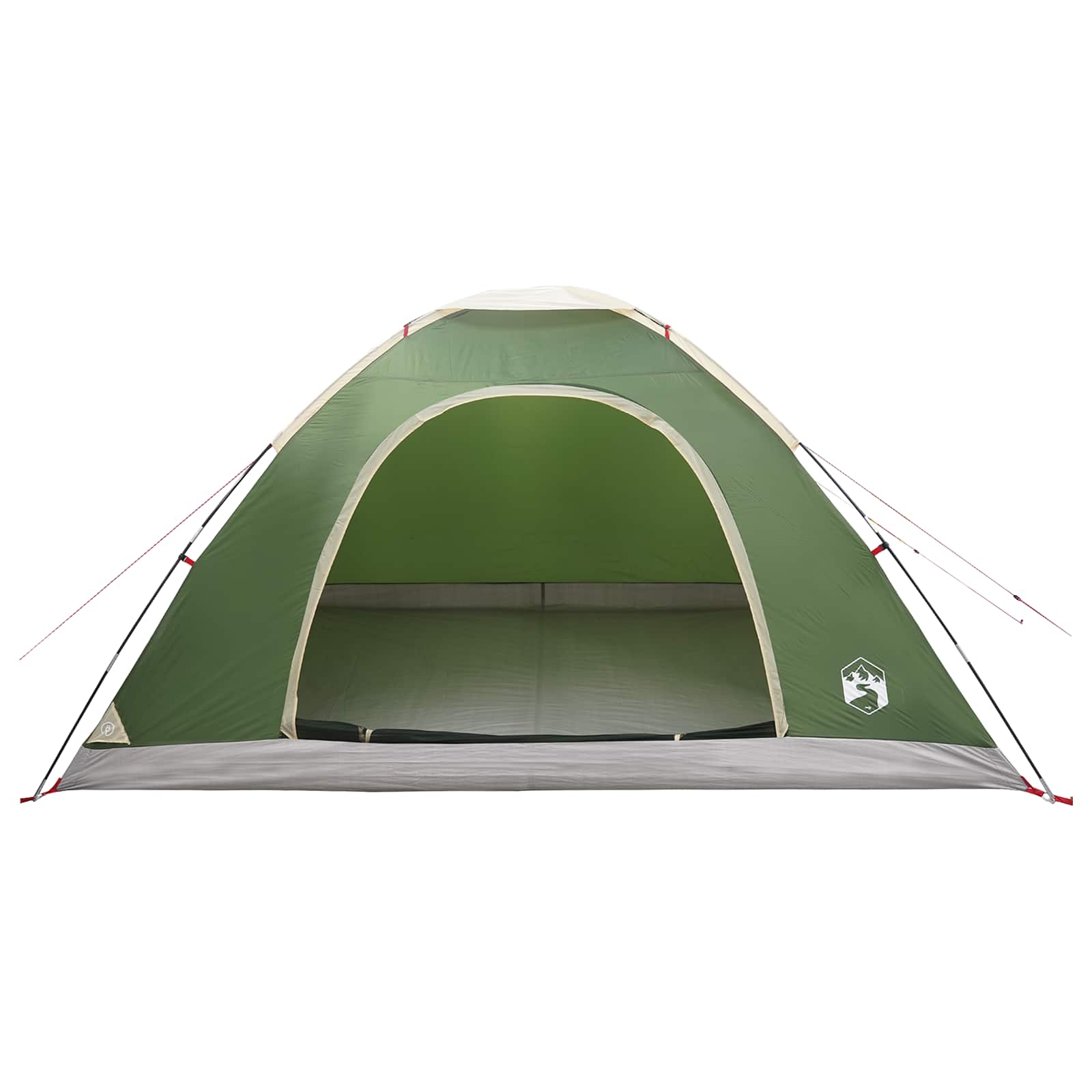 Campingzelt 6 Personen Grün 185T Polyester mit PU-Beschichtung