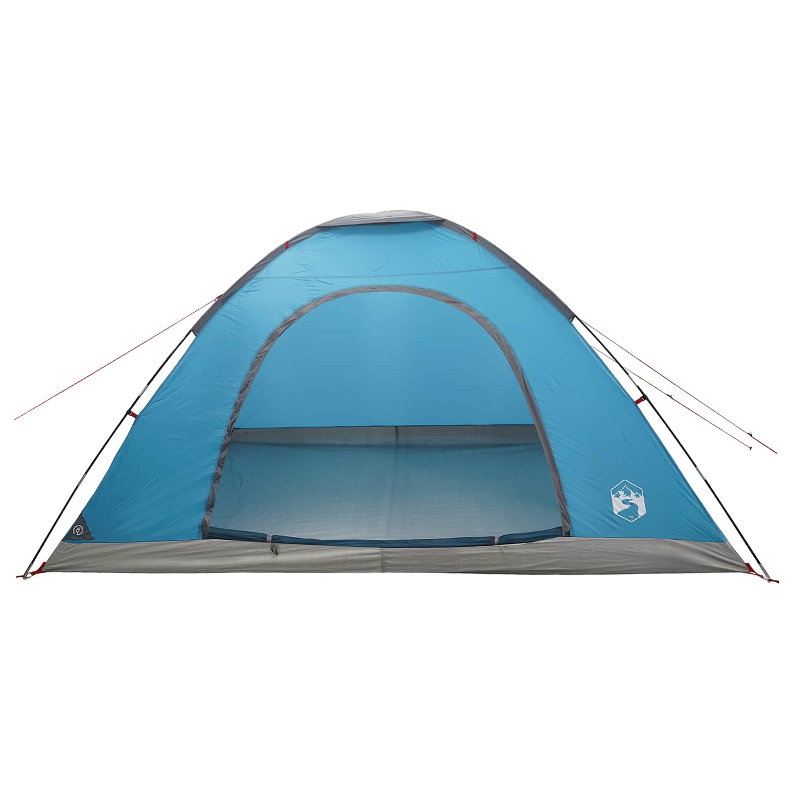 Campingzelt 6 Personen Blau 185T Polyester mit PU-Beschichtung