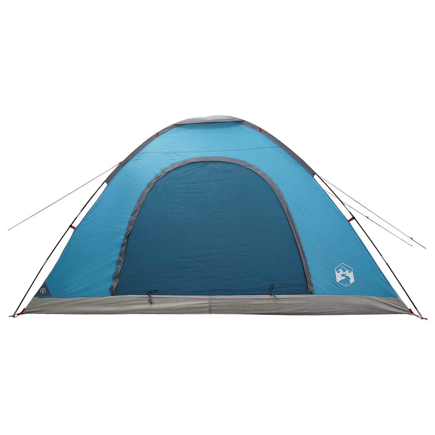 Campingzelt 6 Personen Blau 185T Polyester mit PU-Beschichtung