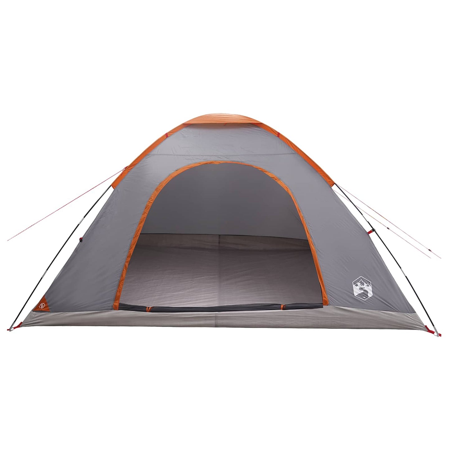 Campingzelt 6 Personen Grau und Orange