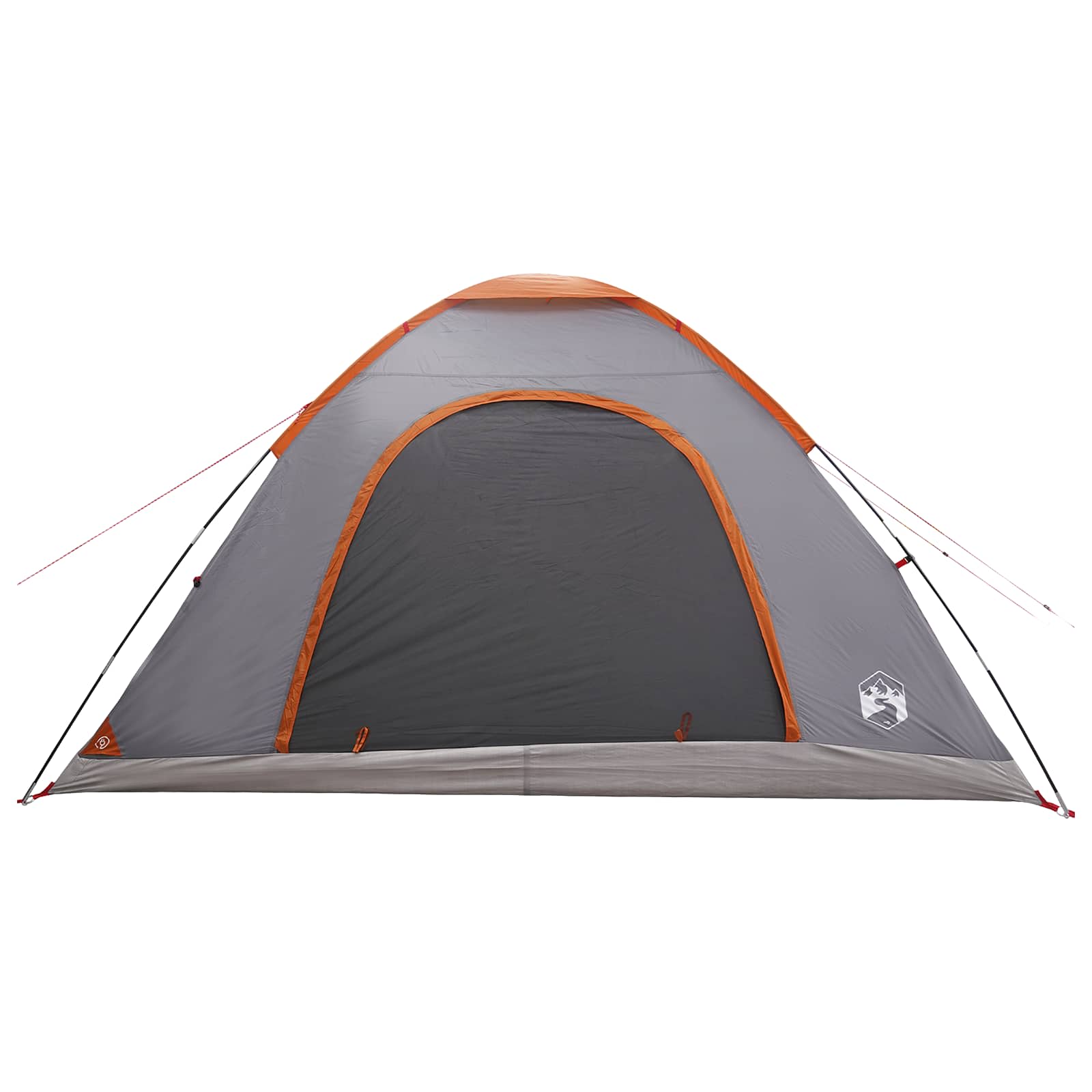 Campingzelt 6 Personen Grau und Orange