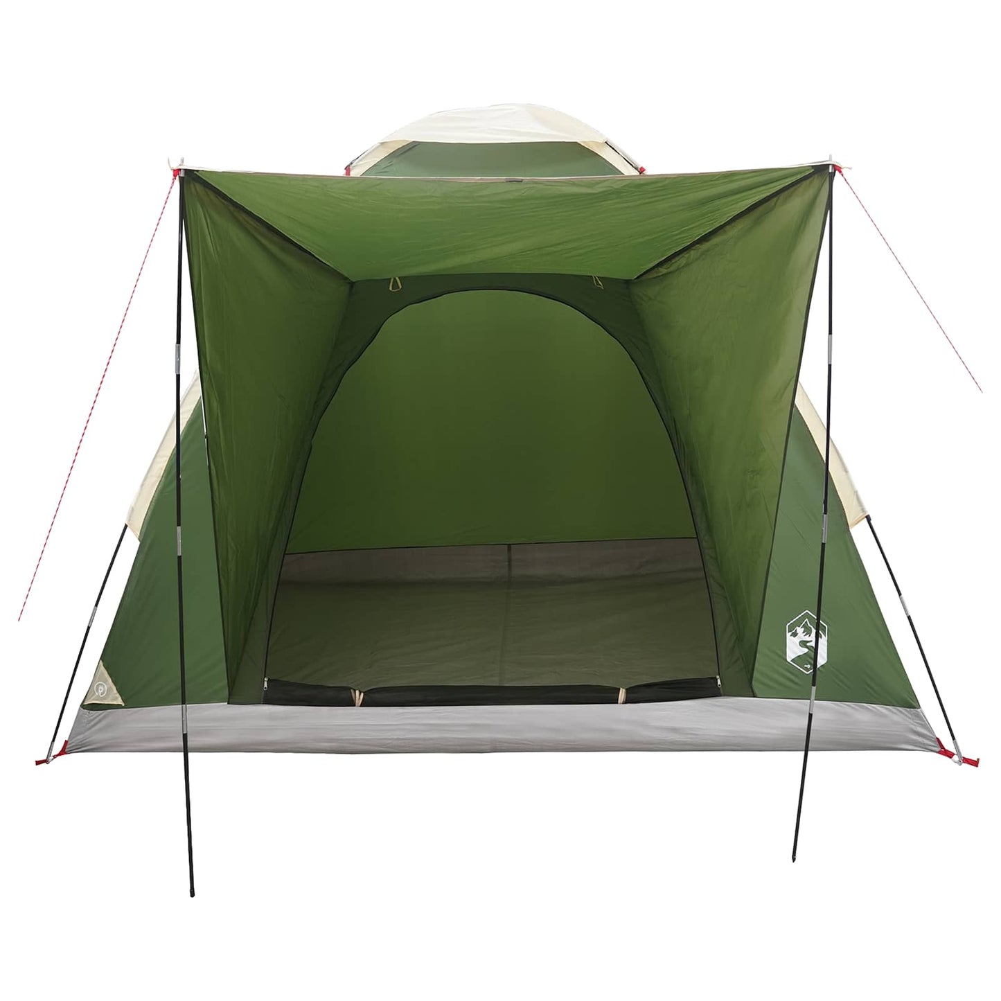Campingzelt 2 Personen Grün Polyester und Stahl