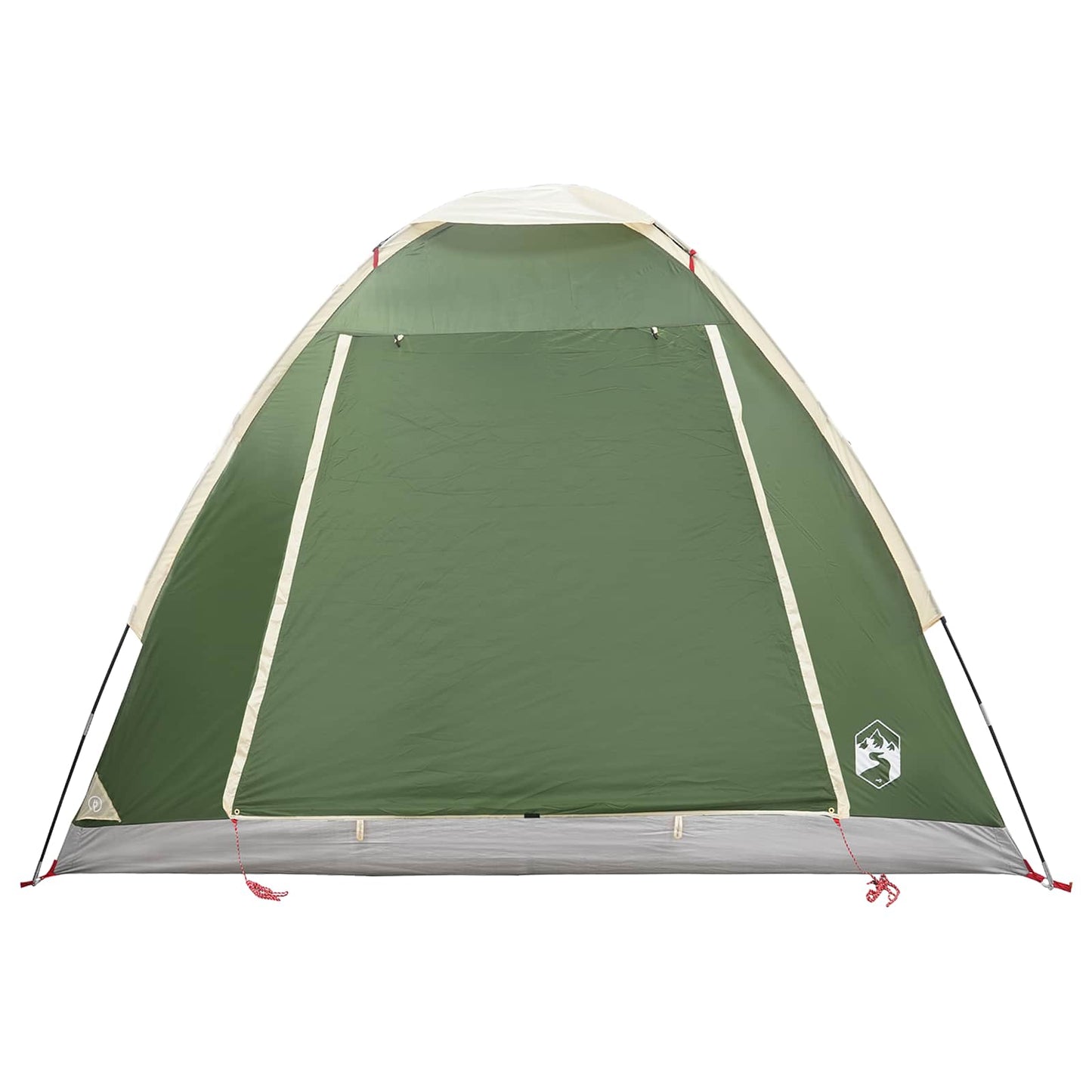 Campingzelt 2 Personen Grün Polyester und Stahl