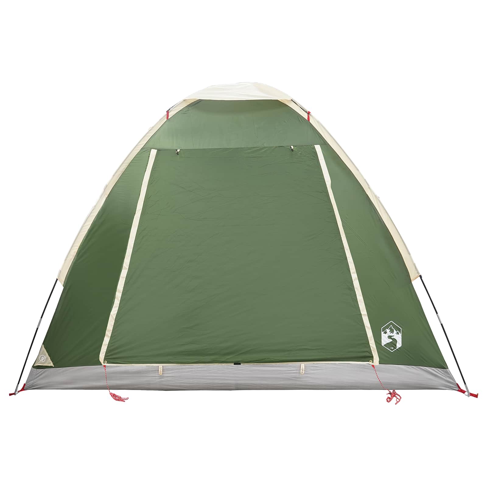 Campingzelt 2 Personen Grün Polyester und Stahl