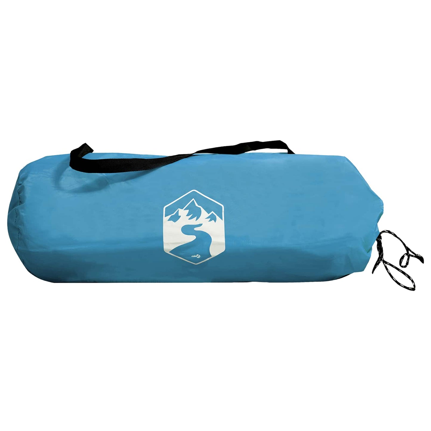 Campingzelt 2 Personen Blau Polyester und Stahl