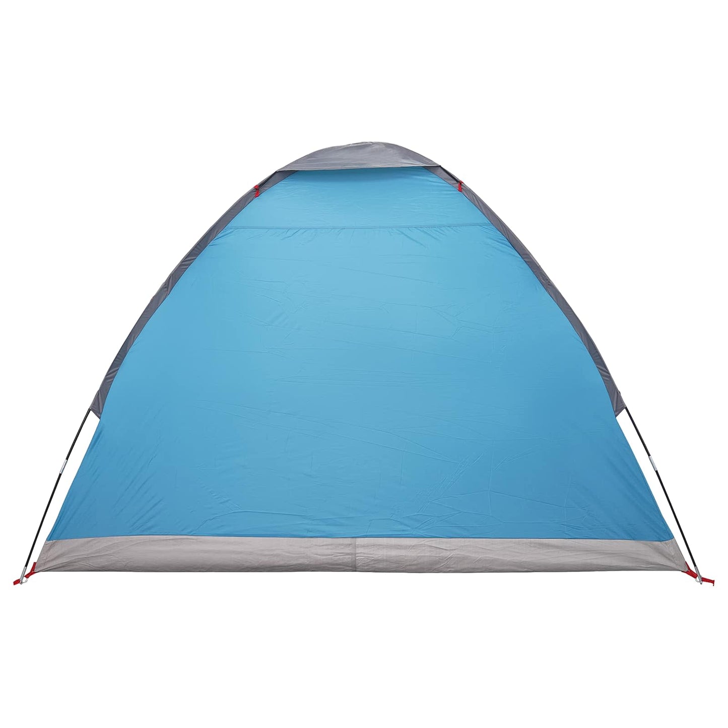 Campingzelt 2 Personen Blau Polyester und Stahl