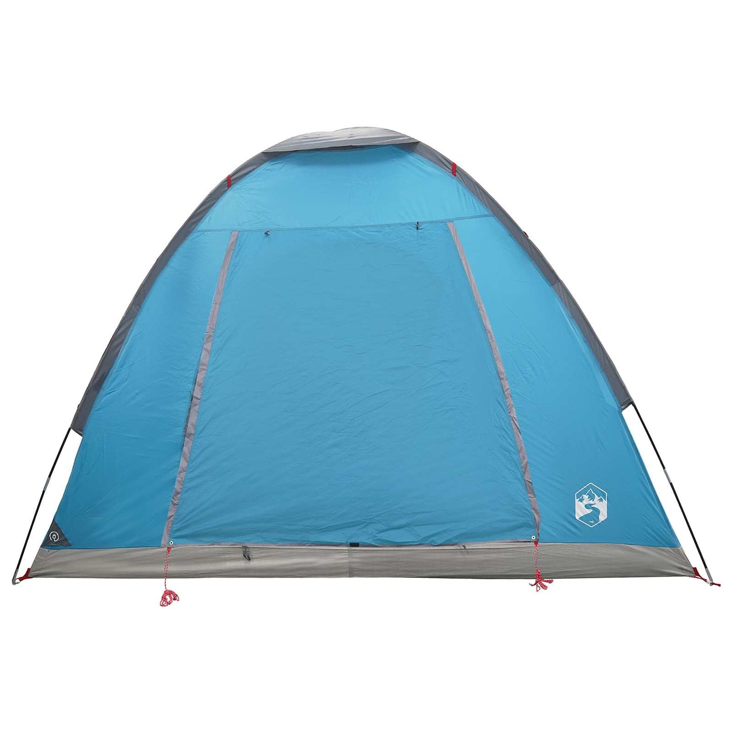 Campingzelt 2 Personen Blau Polyester und Stahl