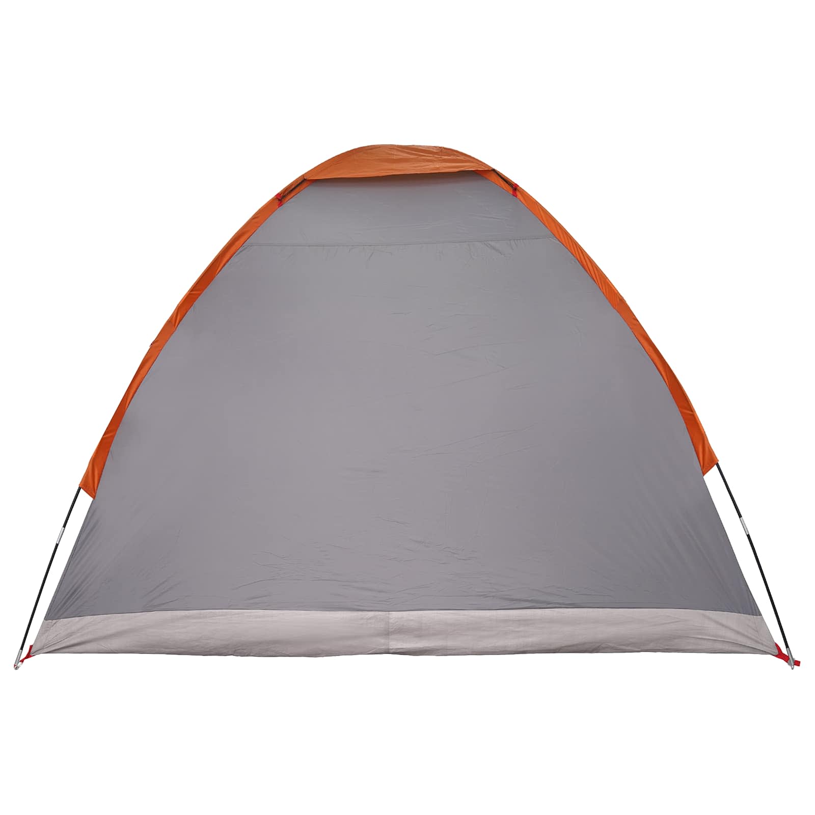 Campingzelt 2 Personen Grau und Orange Polyester und Stahl