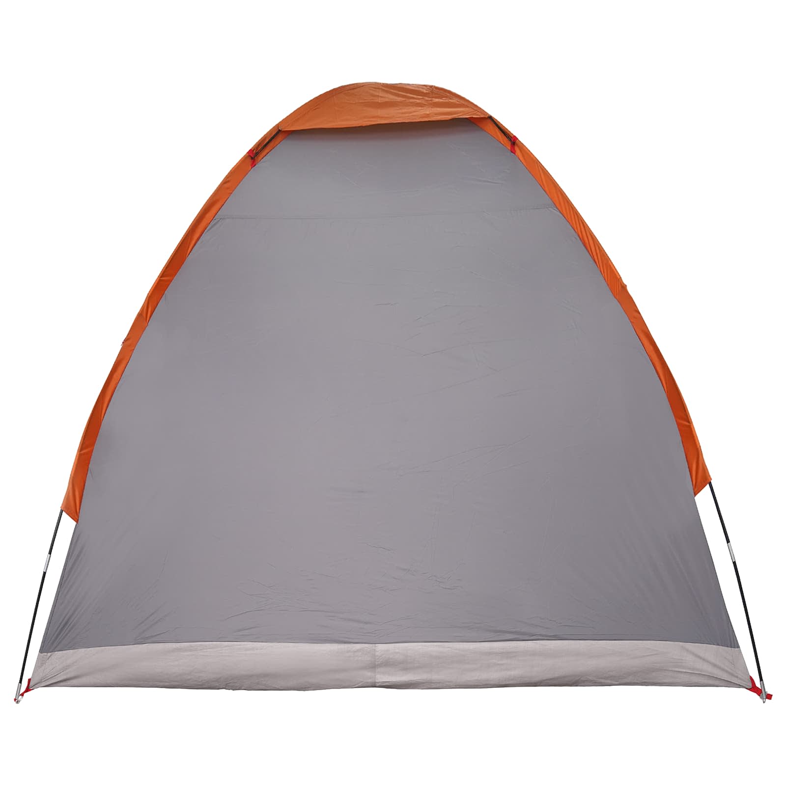 Campingzelt 2 Personen Grau und Orange Polyester und Stahl