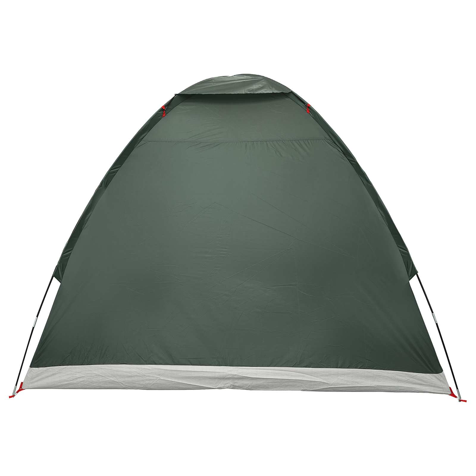 Campingzelt 2 Personen Olivegrün Polyester und Stahl
