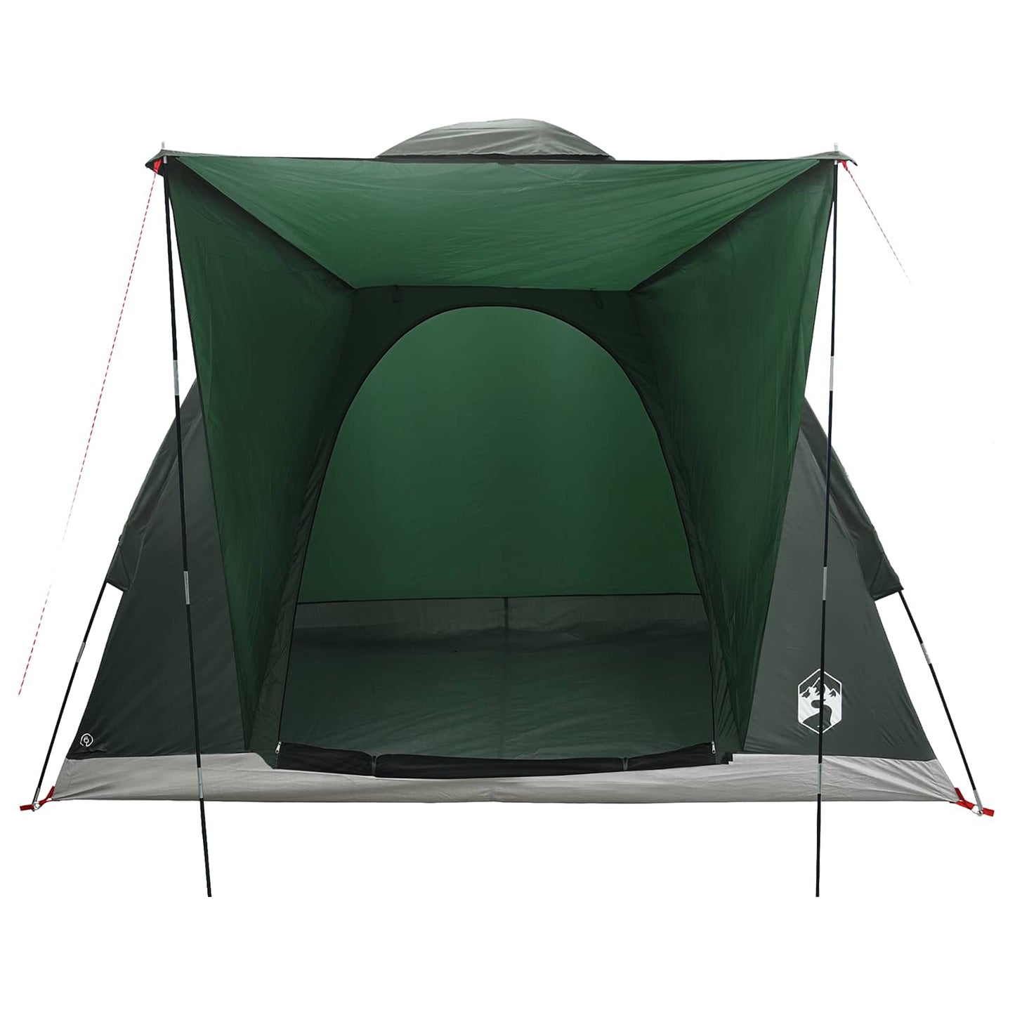 Campingzelt 2 Personen Olivegrün Polyester und Stahl