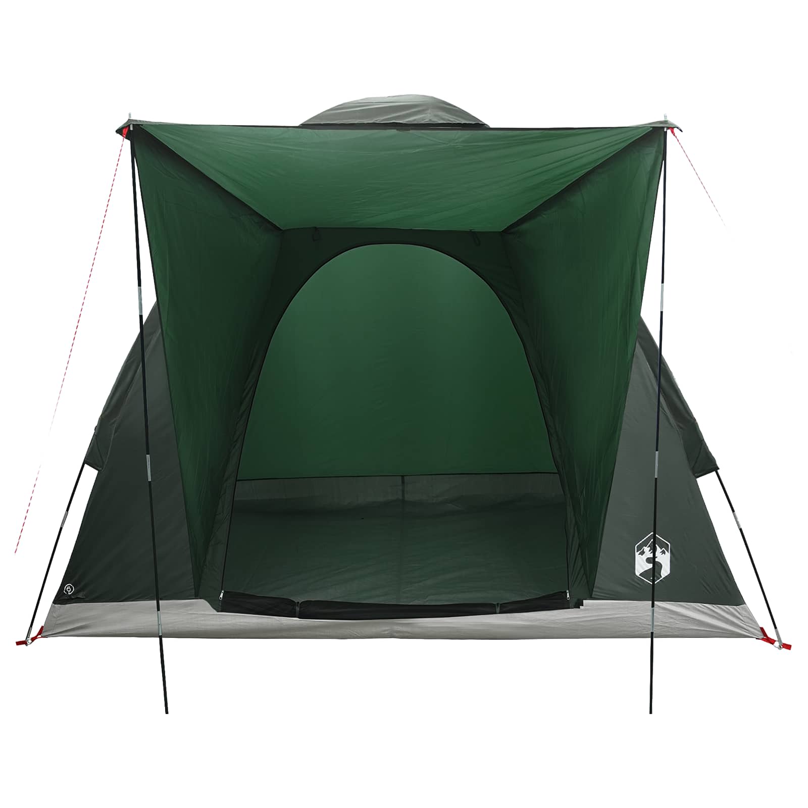Campingzelt 2 Personen Olivegrün Polyester und Stahl