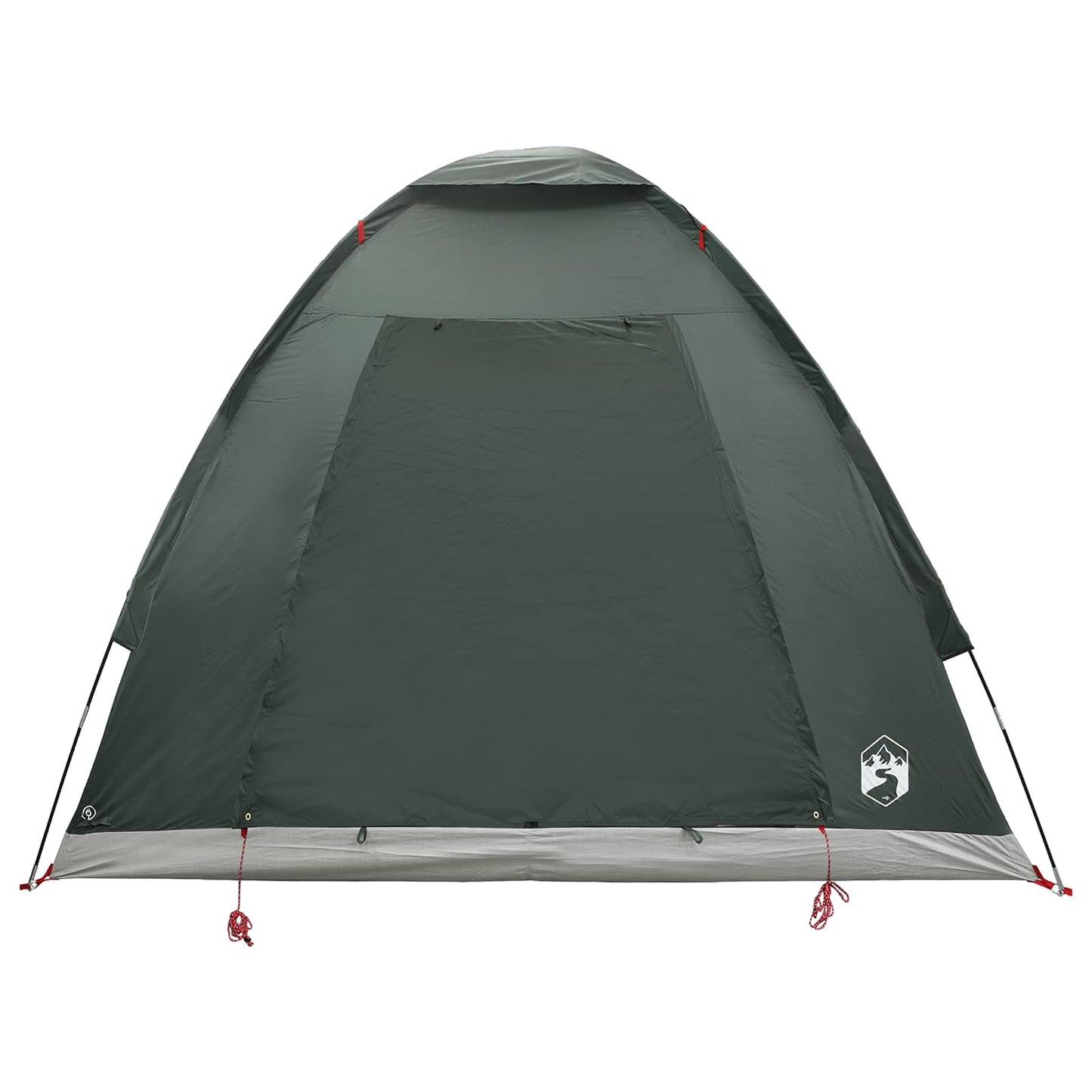 Campingzelt 2 Personen Olivegrün Polyester und Stahl