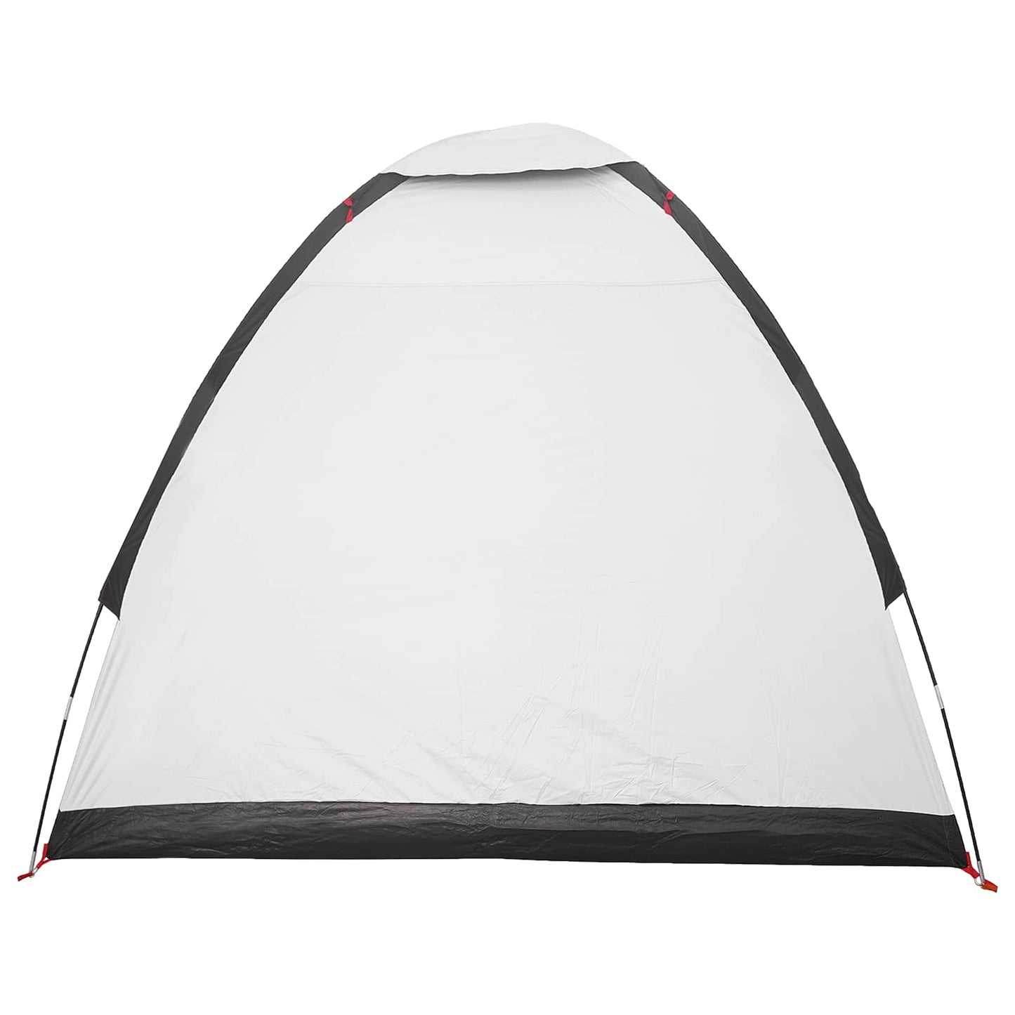 Campingzelt 2 Personen Weiß Blackout Polyester und Stahl