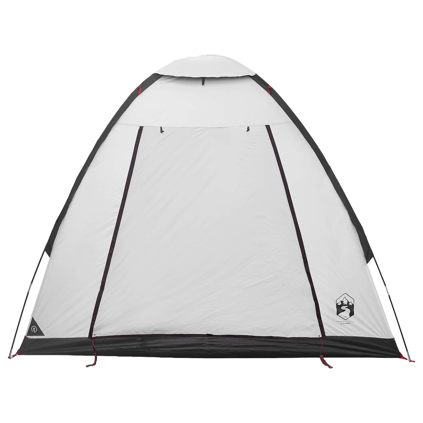 Campingzelt 2 Personen Weiß Blackout Polyester und Stahl