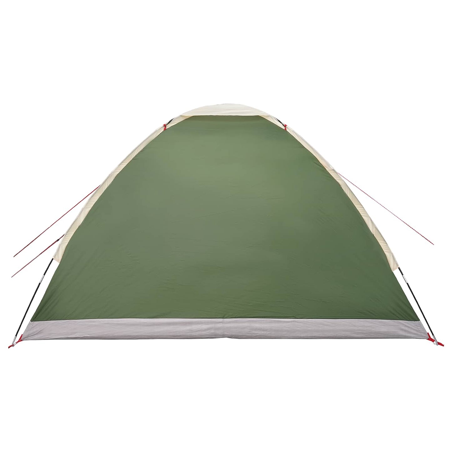 Campingzelt 4 Personen Grün Polyester und Stahl