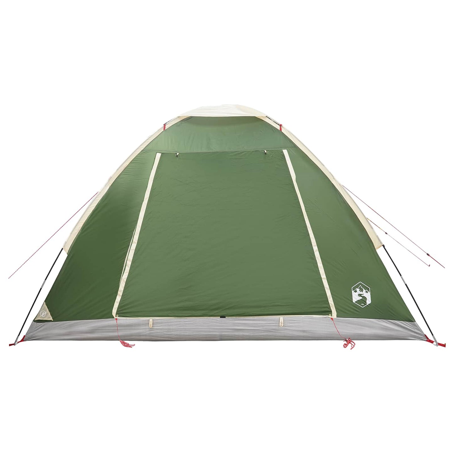 Campingzelt 4 Personen Grün Polyester und Stahl